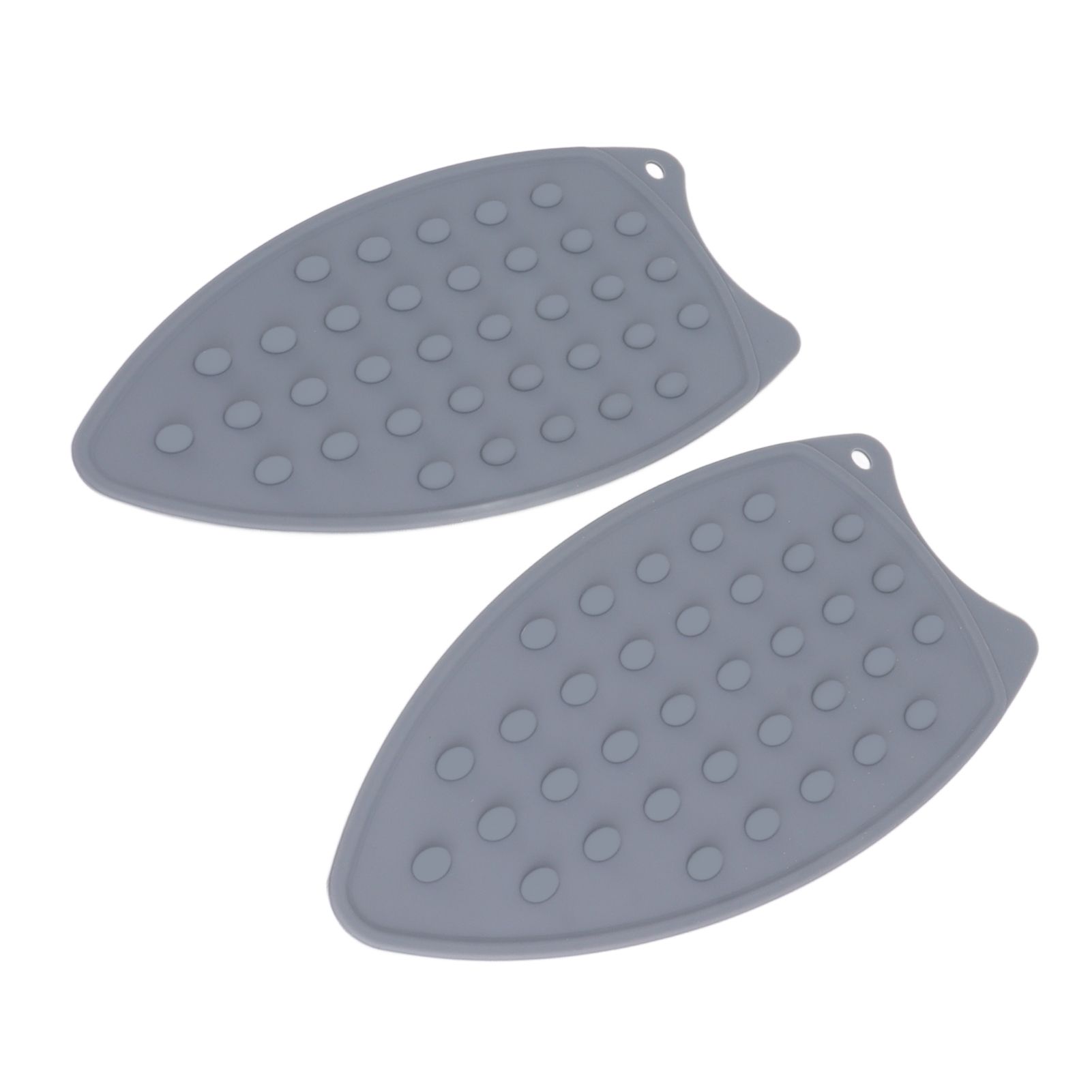 2Pcs Silicone Iron Rest Pad Durable Impact Resistant Heat Resistant Iron Mat for Ironing Boards Irons Gray - Image 5