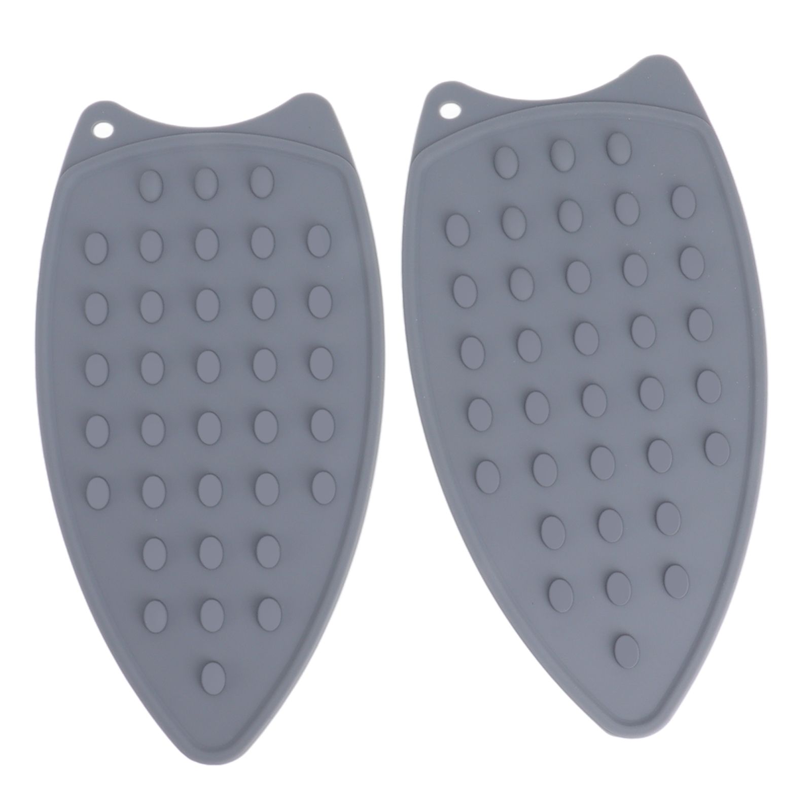 2Pcs Silicone Iron Rest Pad Durable Impact Resistant Heat Resistant Iron Mat for Ironing Boards Irons Gray - Image 6