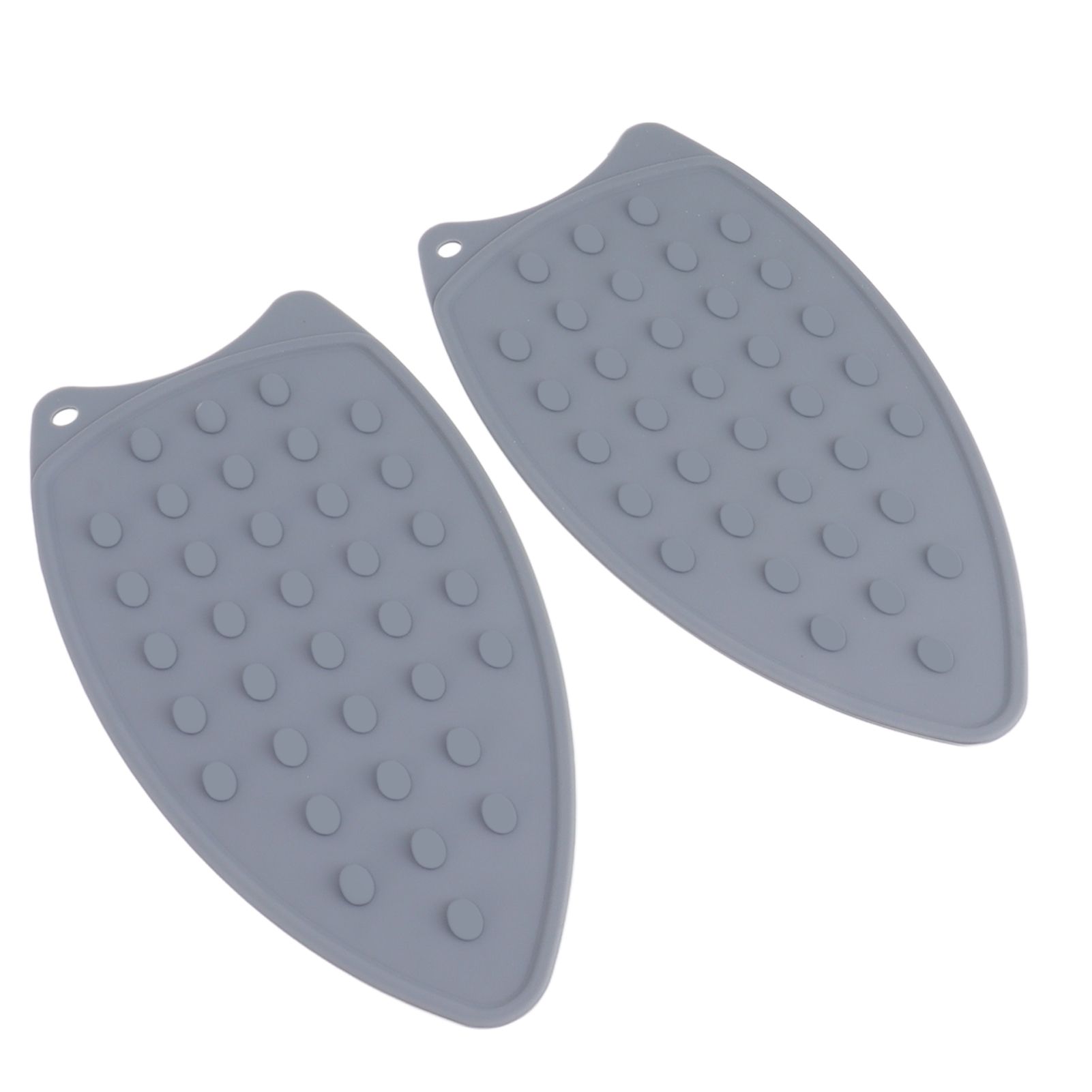 2Pcs Silicone Iron Rest Pad Durable Impact Resistant Heat Resistant Iron Mat for Ironing Boards Irons Gray - Image 7