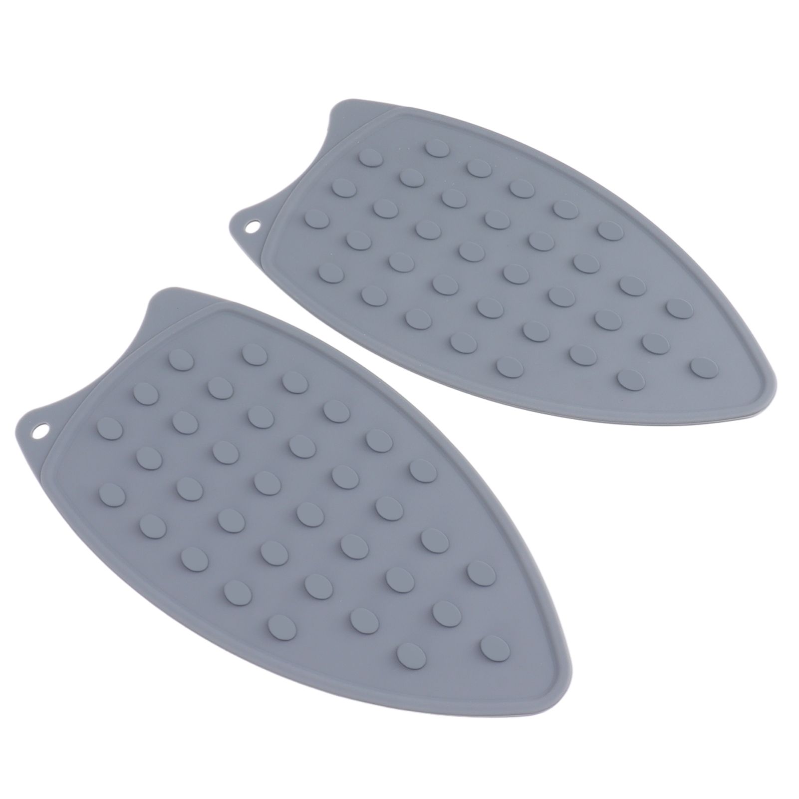 2Pcs Silicone Iron Rest Pad Durable Impact Resistant Heat Resistant Iron Mat for Ironing Boards Irons Gray - Image 8