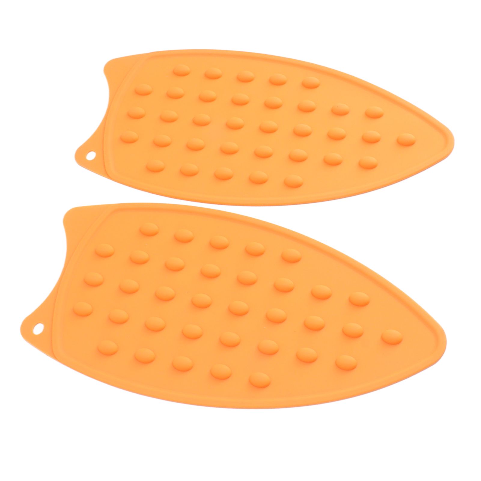 2Pcs Silicone Iron Rest Pad Durable Impact Resistant Heat Resistant Iron Mat for Ironing Boards Irons Orange - Image 7