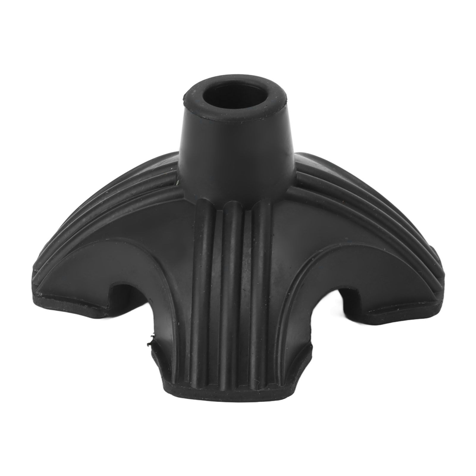 Cane Tip Walking Rubber Foot Pad Replacement 4 Prong Self Standing Non Slip Base - Image 1