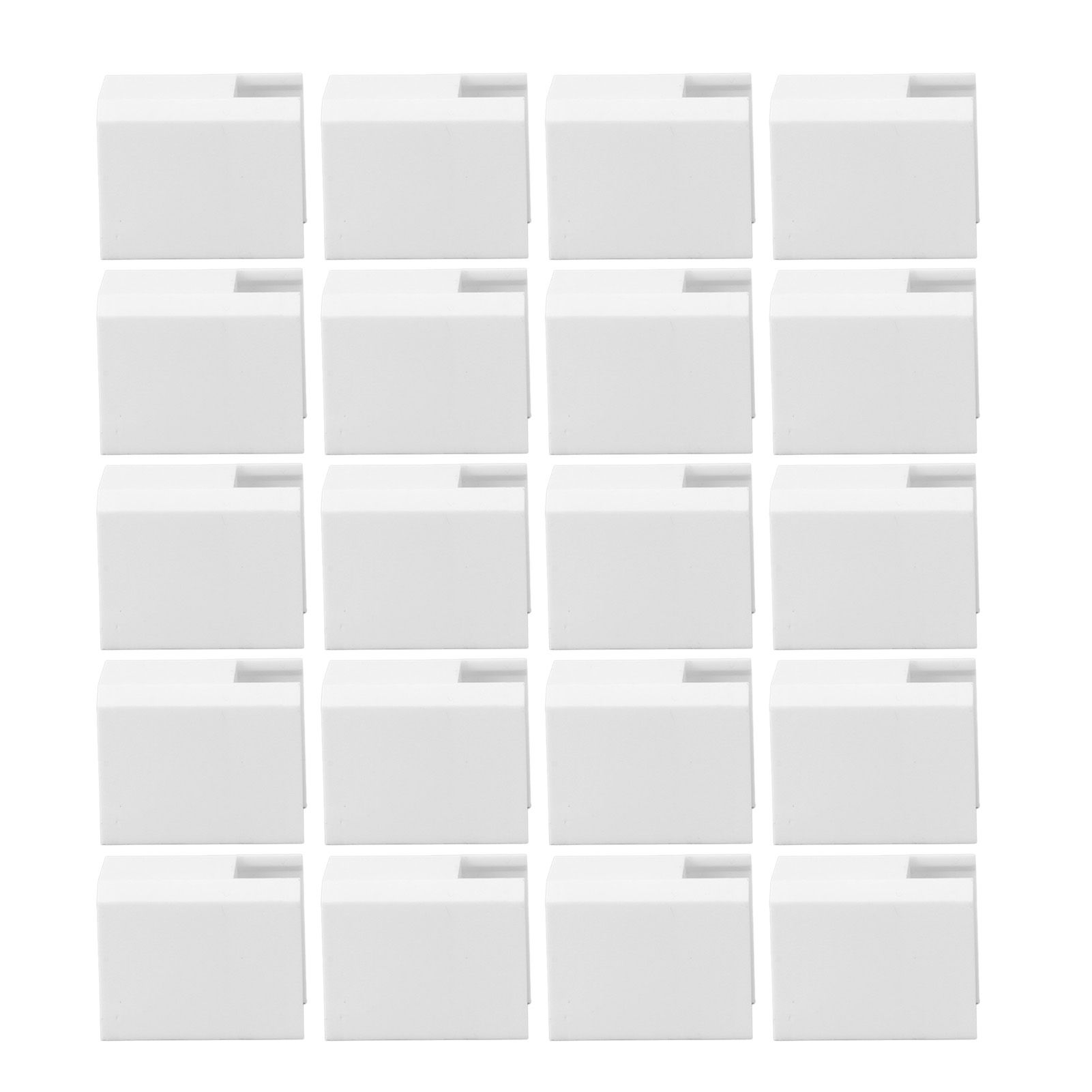 20Pcs Sliding Door Window Lock Stop Block Plastic Limit Safe Non Collision Accessories Short - Image 1