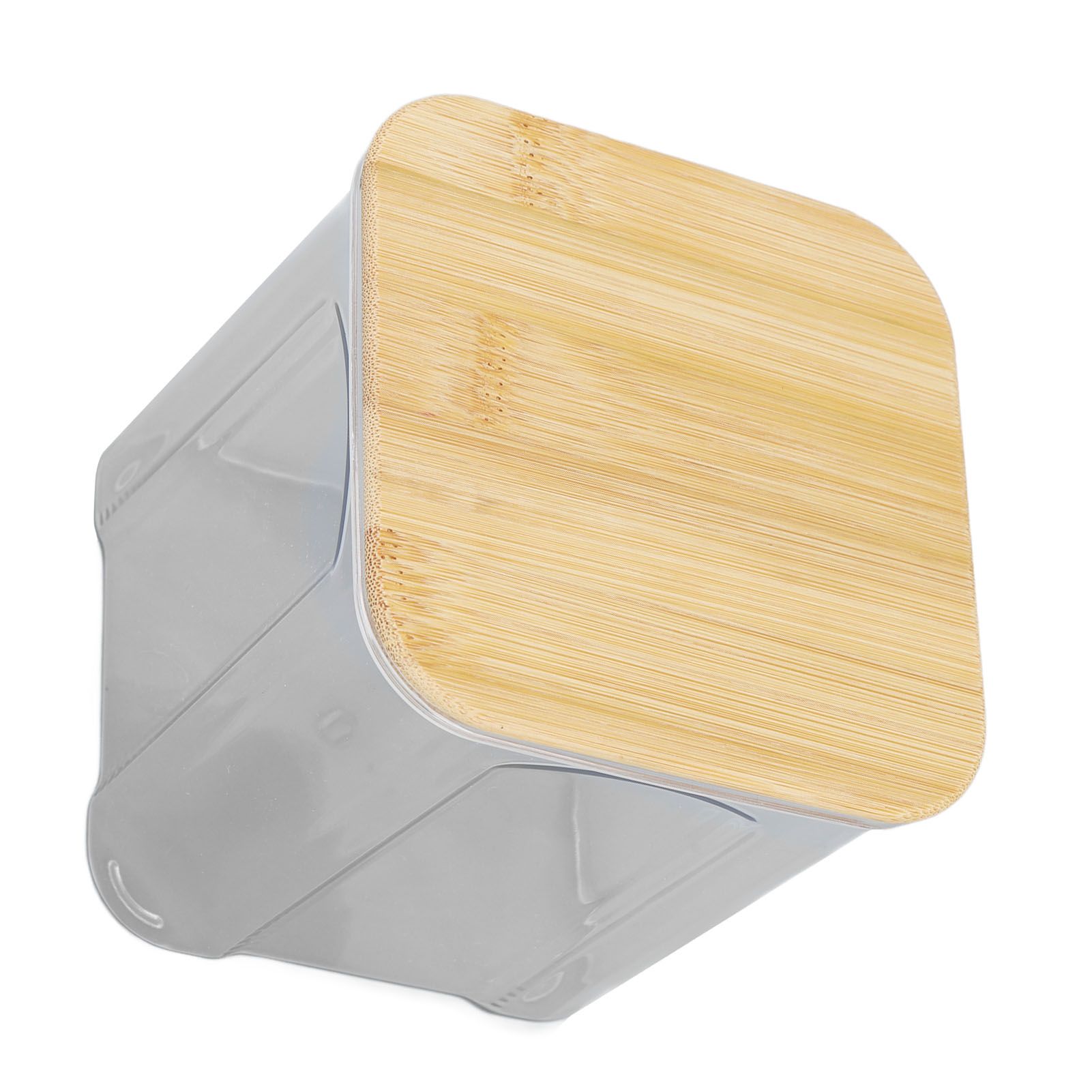 Airtight Food Storage Container Clear Food Storage Jar with Bamboo Lid for Noodles Flour Cereal Rice Tea Coffee Beans 900ml 10.7x11cm / 4.2x4.3in - Image 2