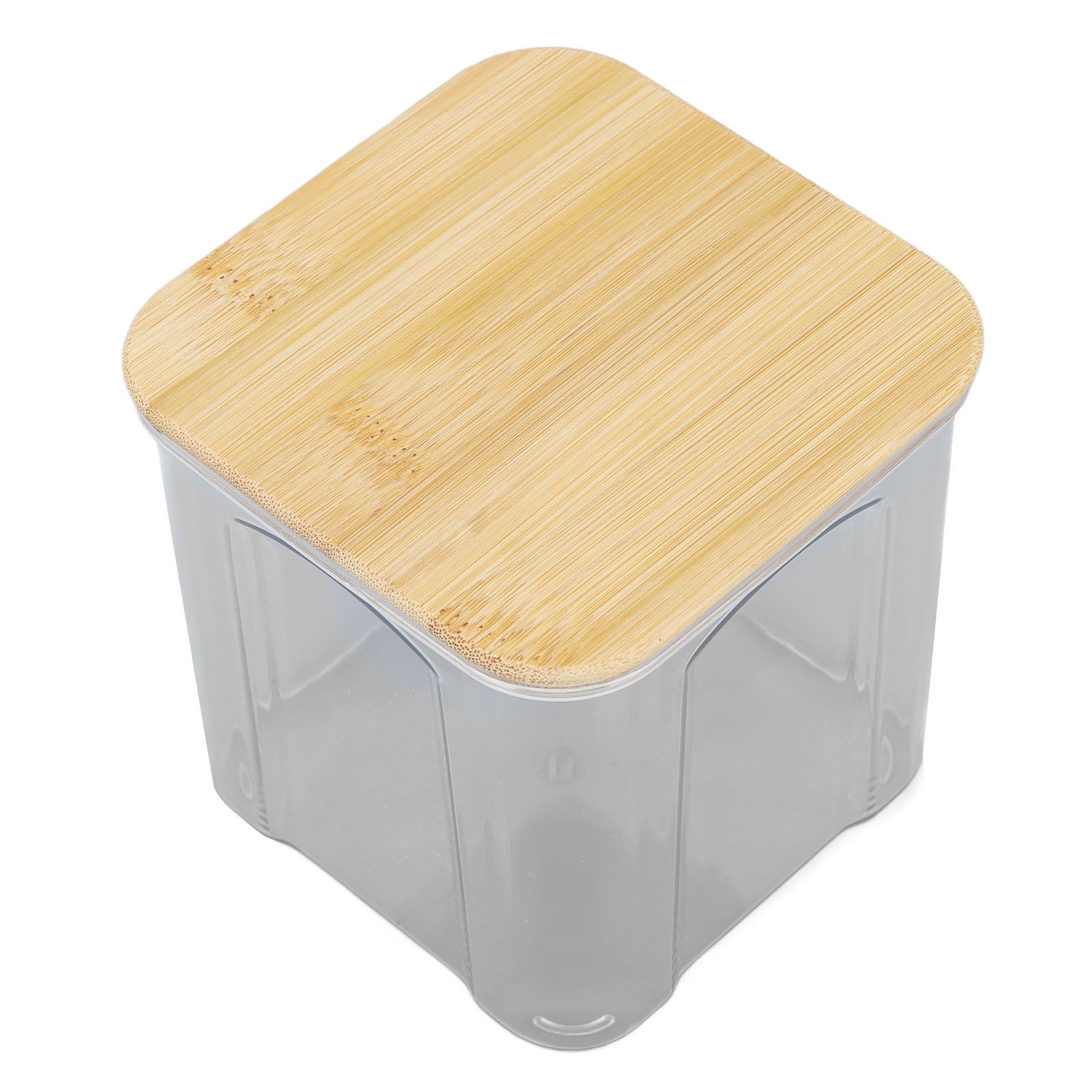 Airtight Food Storage Container Clear Food Storage Jar with Bamboo Lid for Noodles Flour Cereal Rice Tea Coffee Beans 900ml 10.7x11cm / 4.2x4.3in - Image 3