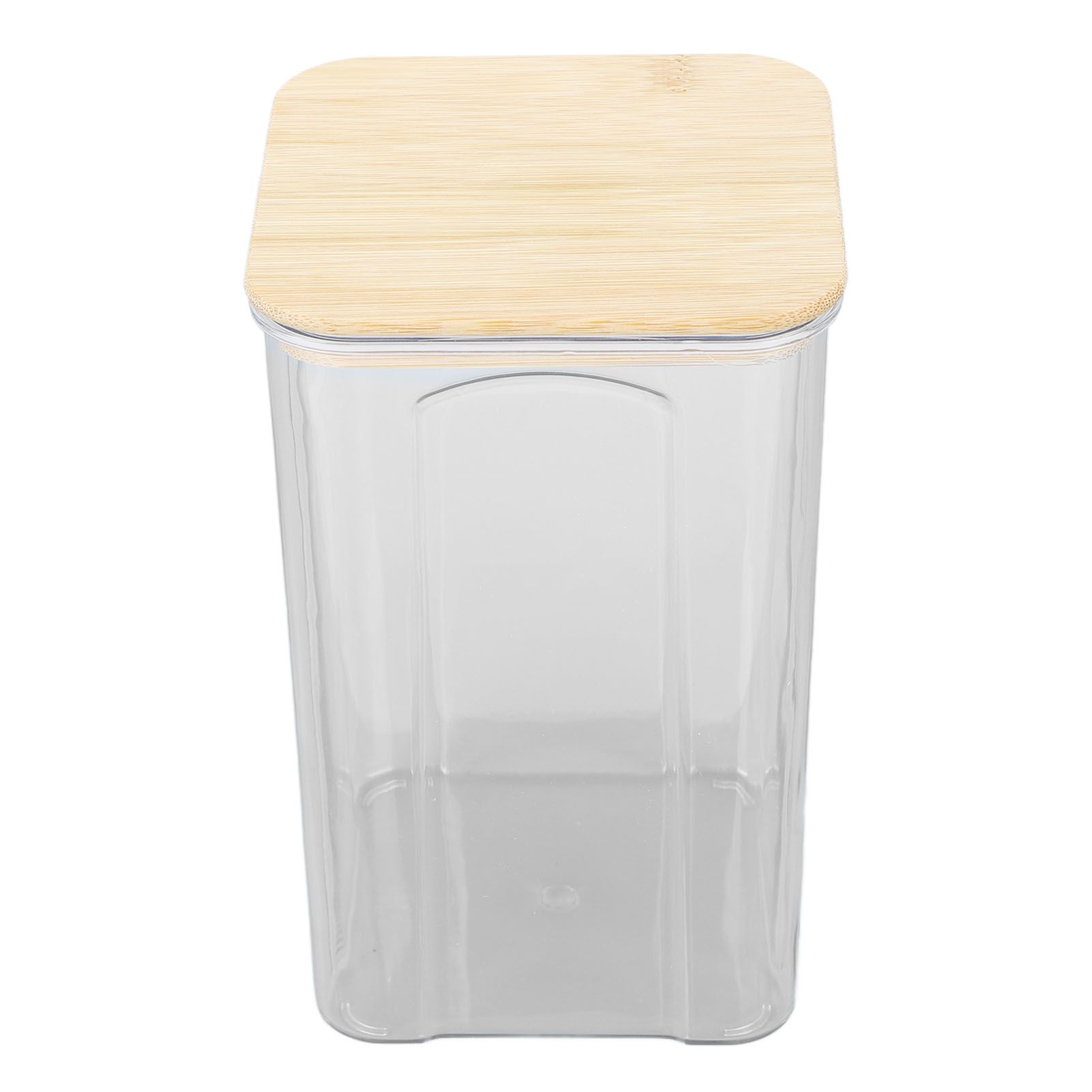 Airtight Food Storage Container Clear Food Storage Jar with Bamboo Lid for Noodles Flour Cereal Rice Tea Coffee Beans 1400ml 10.7x17cm / 4.2x6.7in - Image 6