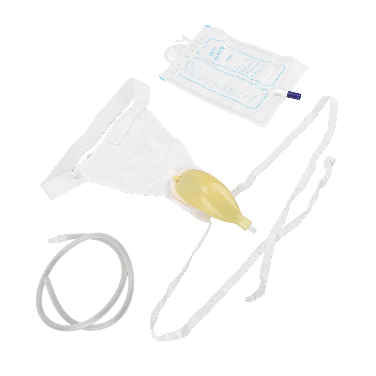 Urine Collector Bag 1000ml Reusable Skin Friendly Silicone Urine Drainage Bag for Elderly - Image 5