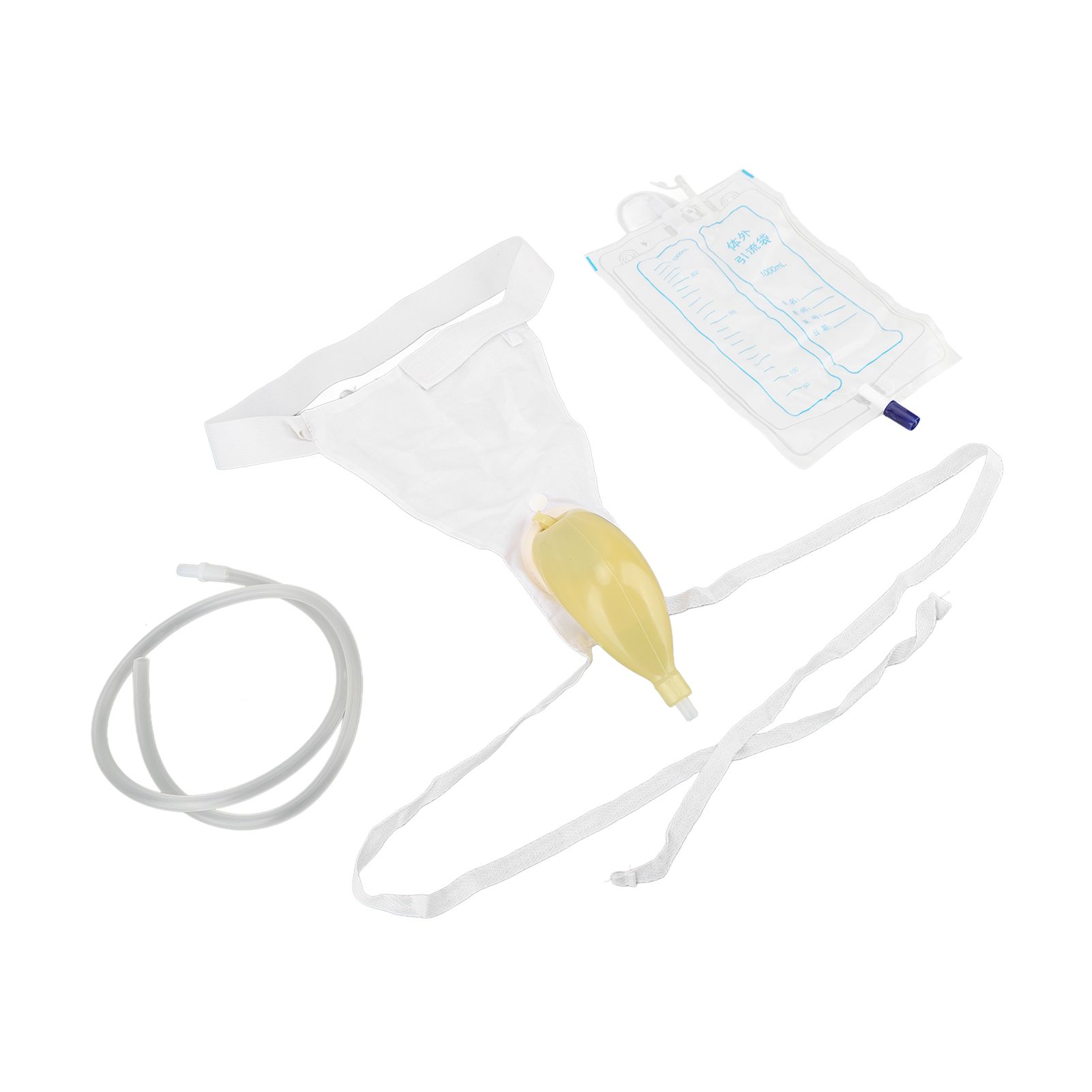 Urine Collector Bag 1000ml Reusable Skin Friendly Silicone Urine Drainage Bag for Elderly - Image 6