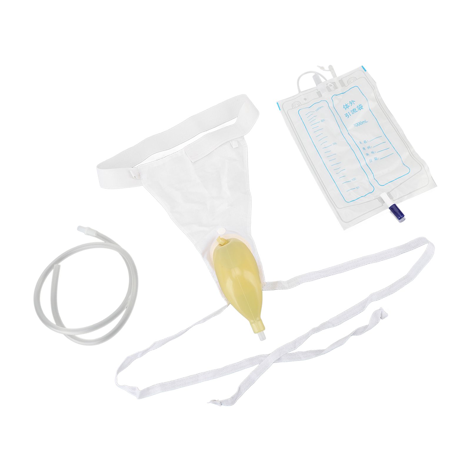 Urine Collector Bag 1000ml Reusable Skin Friendly Silicone Urine Drainage Bag for Elderly - Image 7