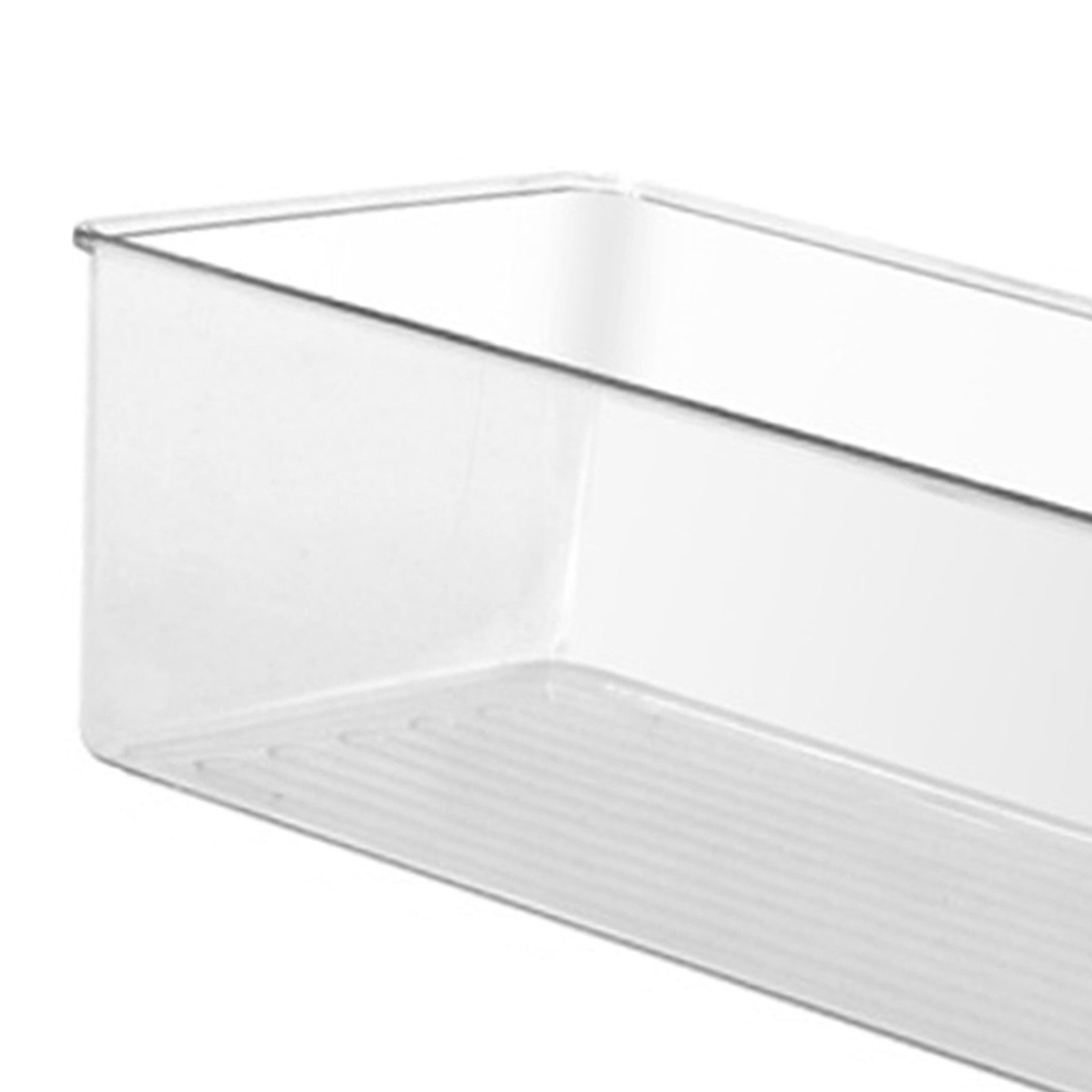 Clear Plastic Storage Bin Refrigerator Organizer Bin Household Double Ear Transparent Storage Box PET Desktop Basket - Image 5