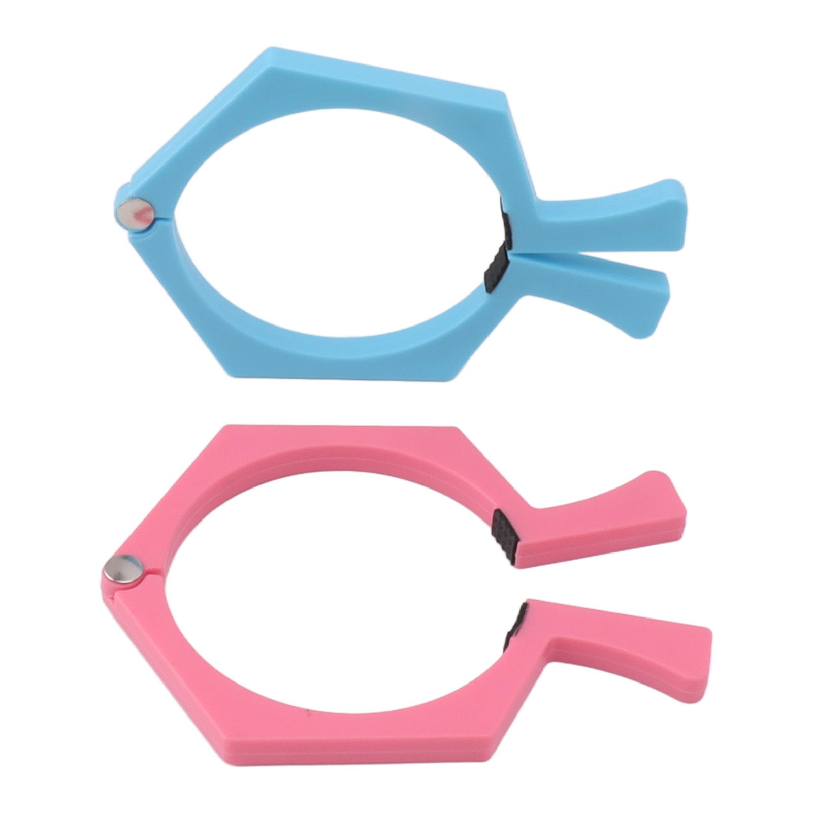 2PCS Sublimation Cup Clamp ABS Nonslip Tumbler Wrapping Clamp for Sublimation Paper Tumblers Pink and Blue - Image 2