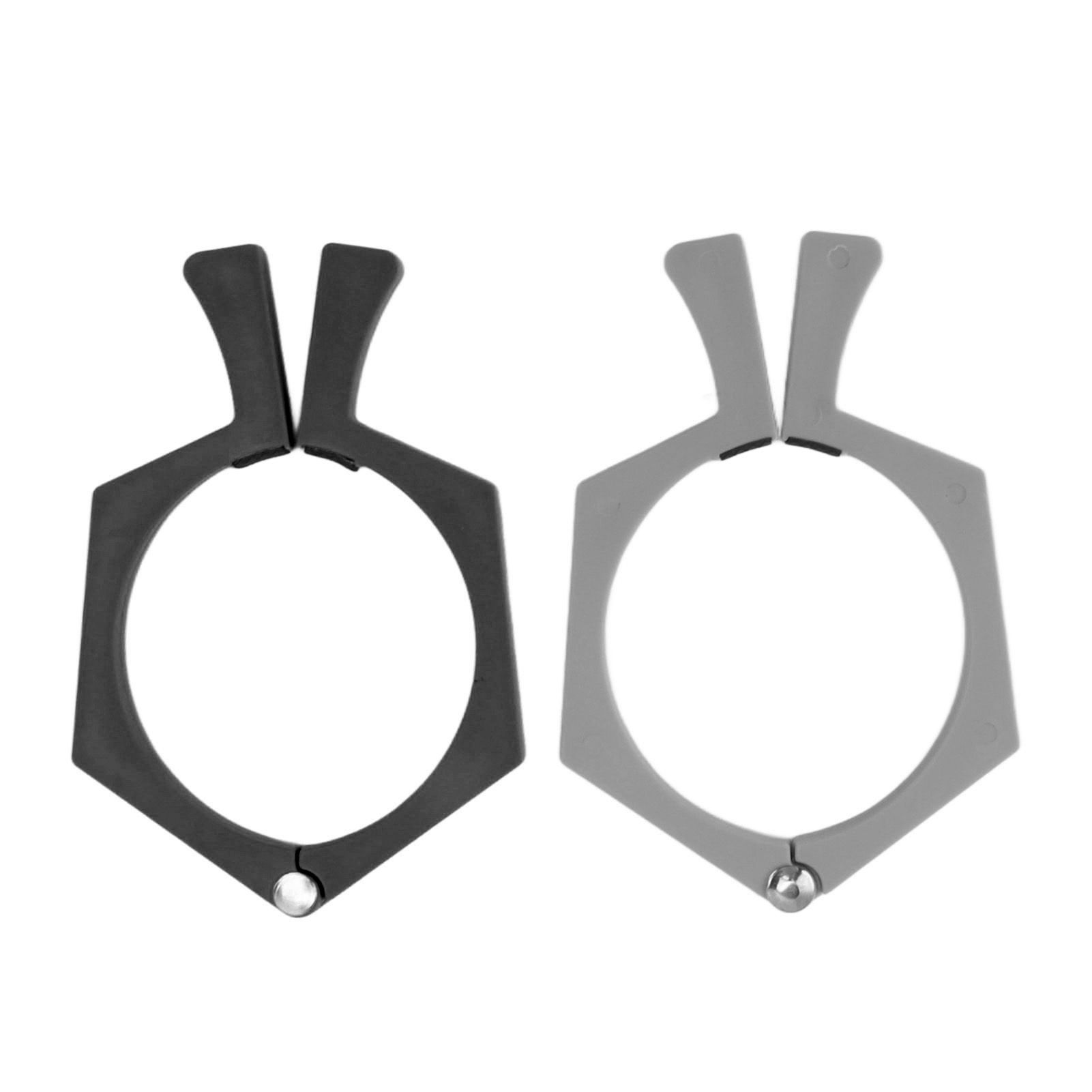 2PCS Sublimation Cup Clamp ABS Nonslip Tumbler Wrapping Clamp for Sublimation Paper Tumblers Black and Grey - Image 1