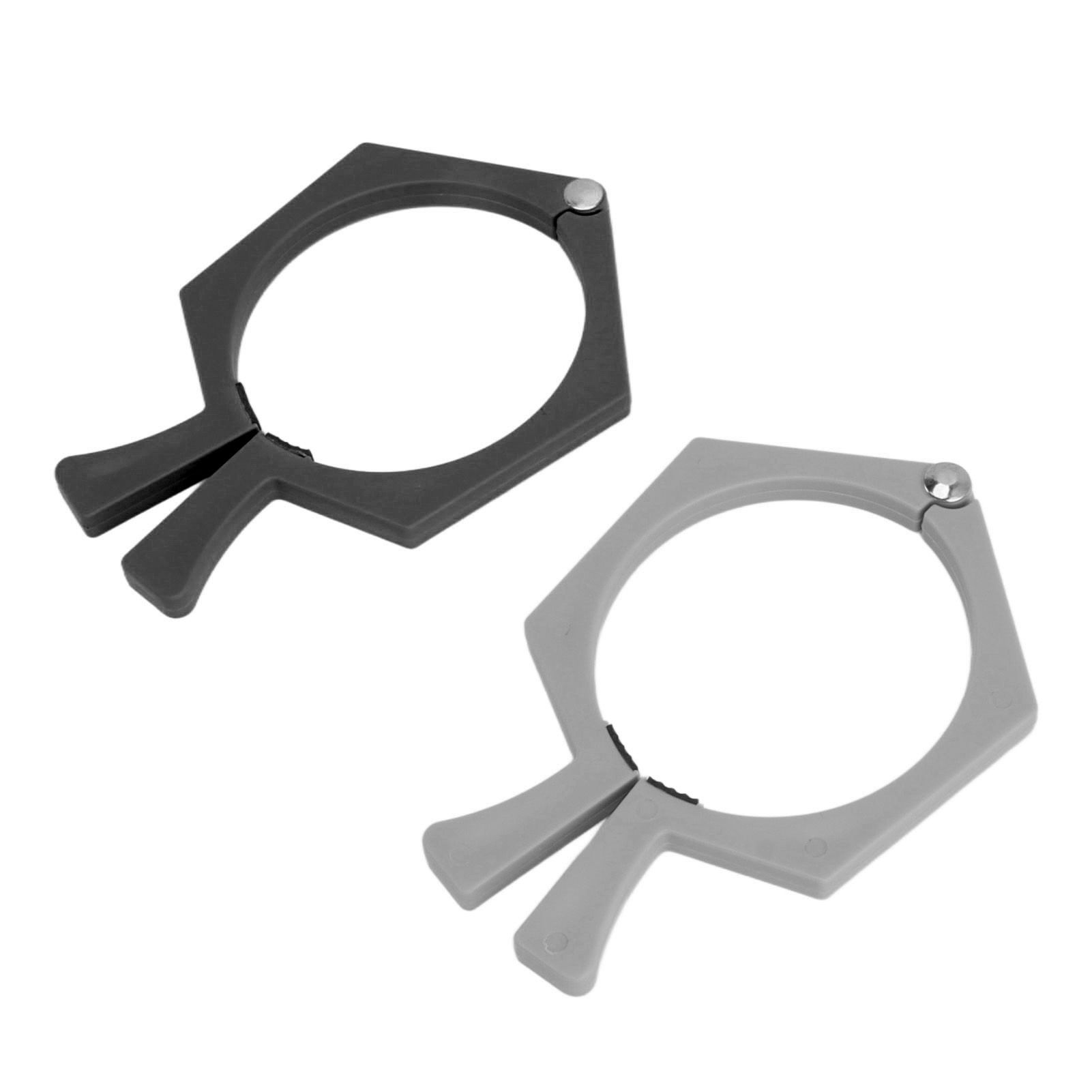 2PCS Sublimation Cup Clamp ABS Nonslip Tumbler Wrapping Clamp for Sublimation Paper Tumblers Black and Grey - Image 3