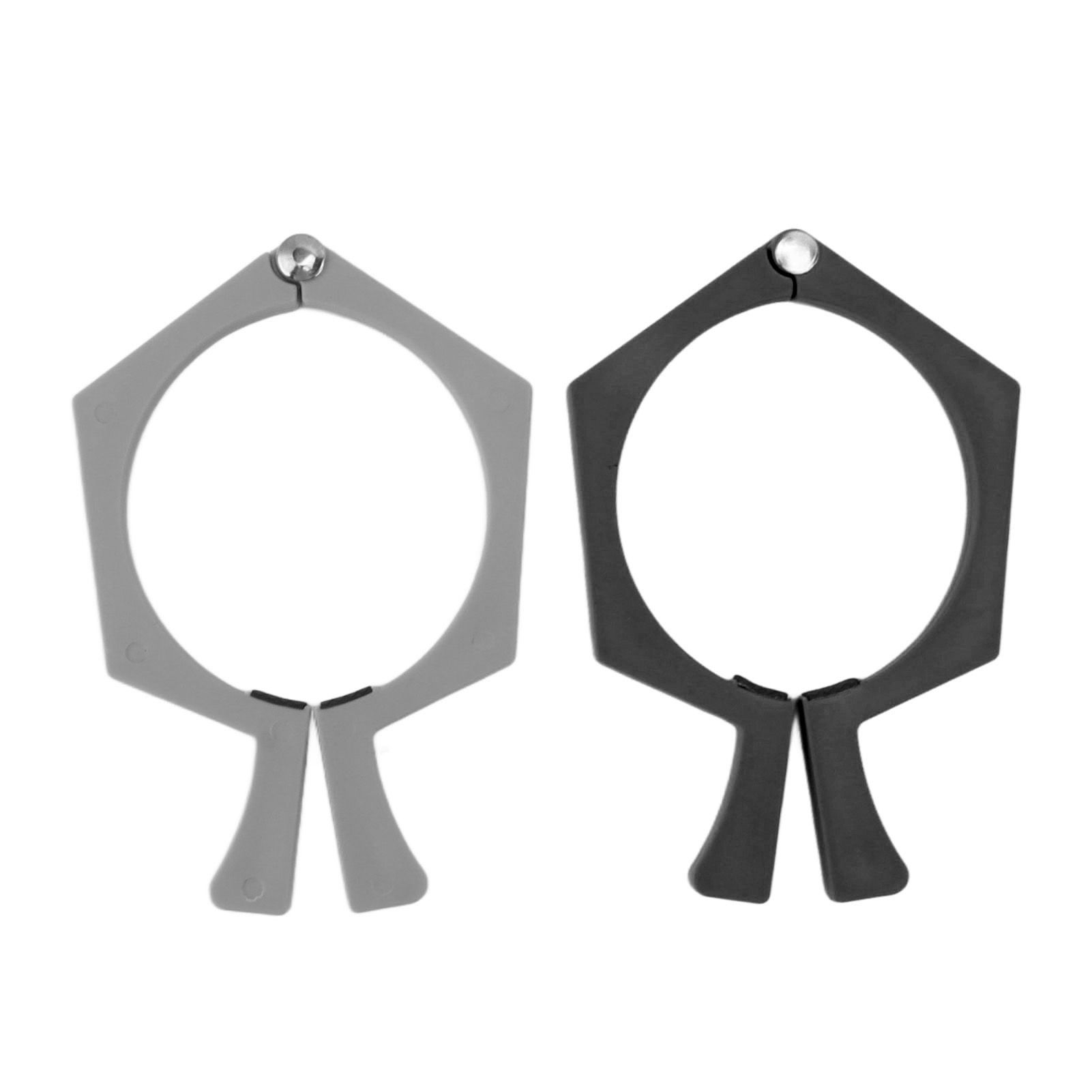 2PCS Sublimation Cup Clamp ABS Nonslip Tumbler Wrapping Clamp for Sublimation Paper Tumblers Black and Grey - Image 4