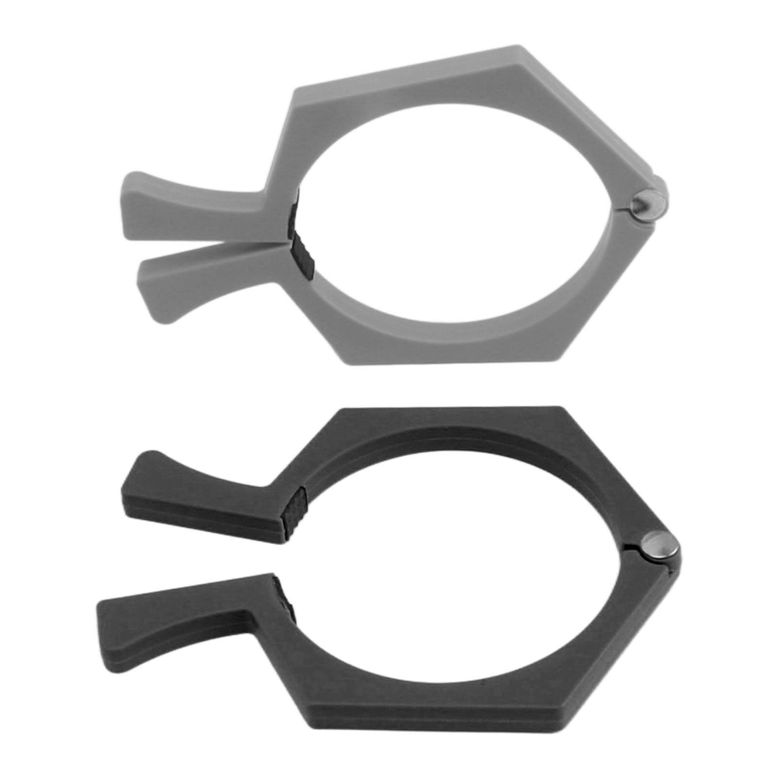 2PCS Sublimation Cup Clamp ABS Nonslip Tumbler Wrapping Clamp for Sublimation Paper Tumblers Black and Grey - Image 5