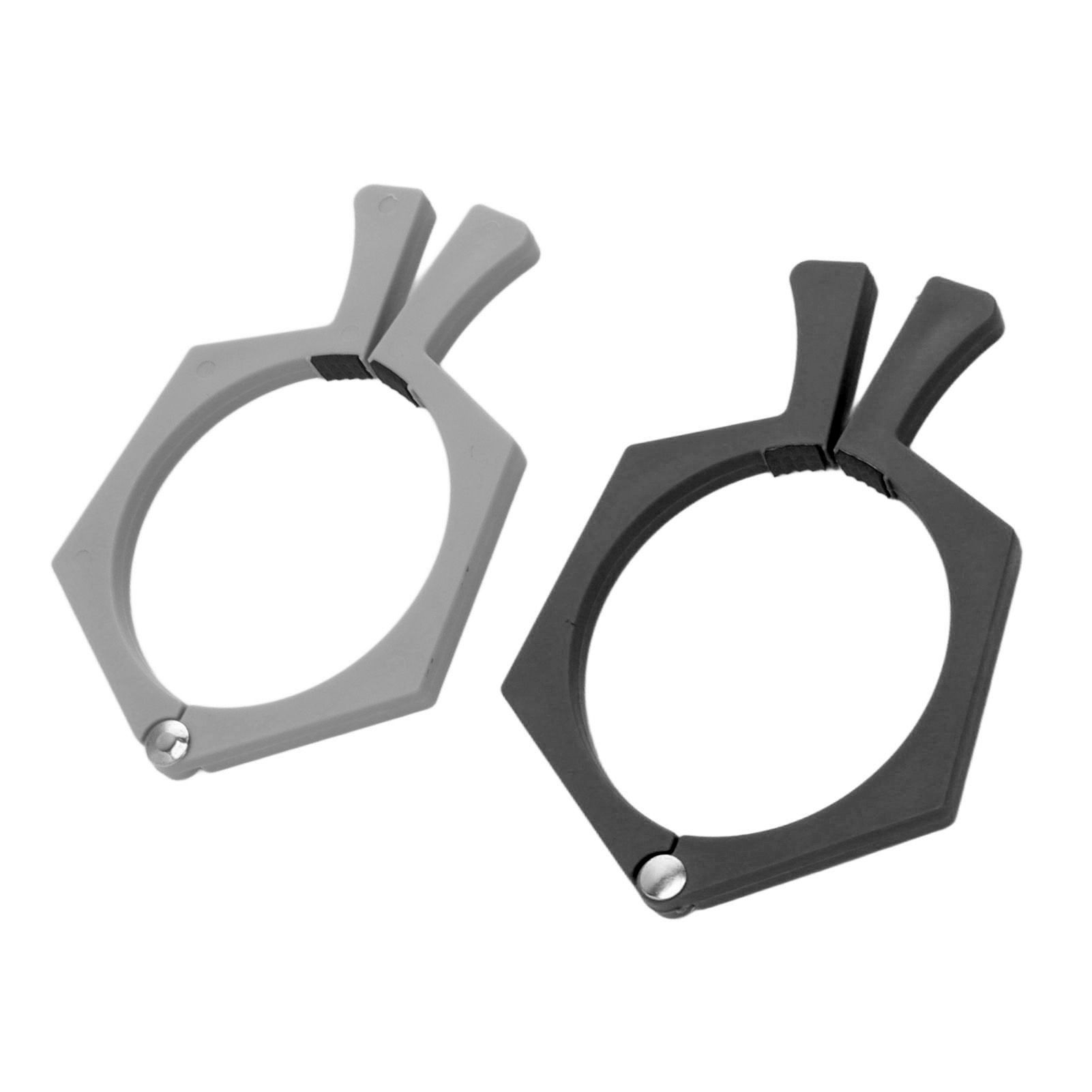 2PCS Sublimation Cup Clamp ABS Nonslip Tumbler Wrapping Clamp for Sublimation Paper Tumblers Black and Grey - Image 6