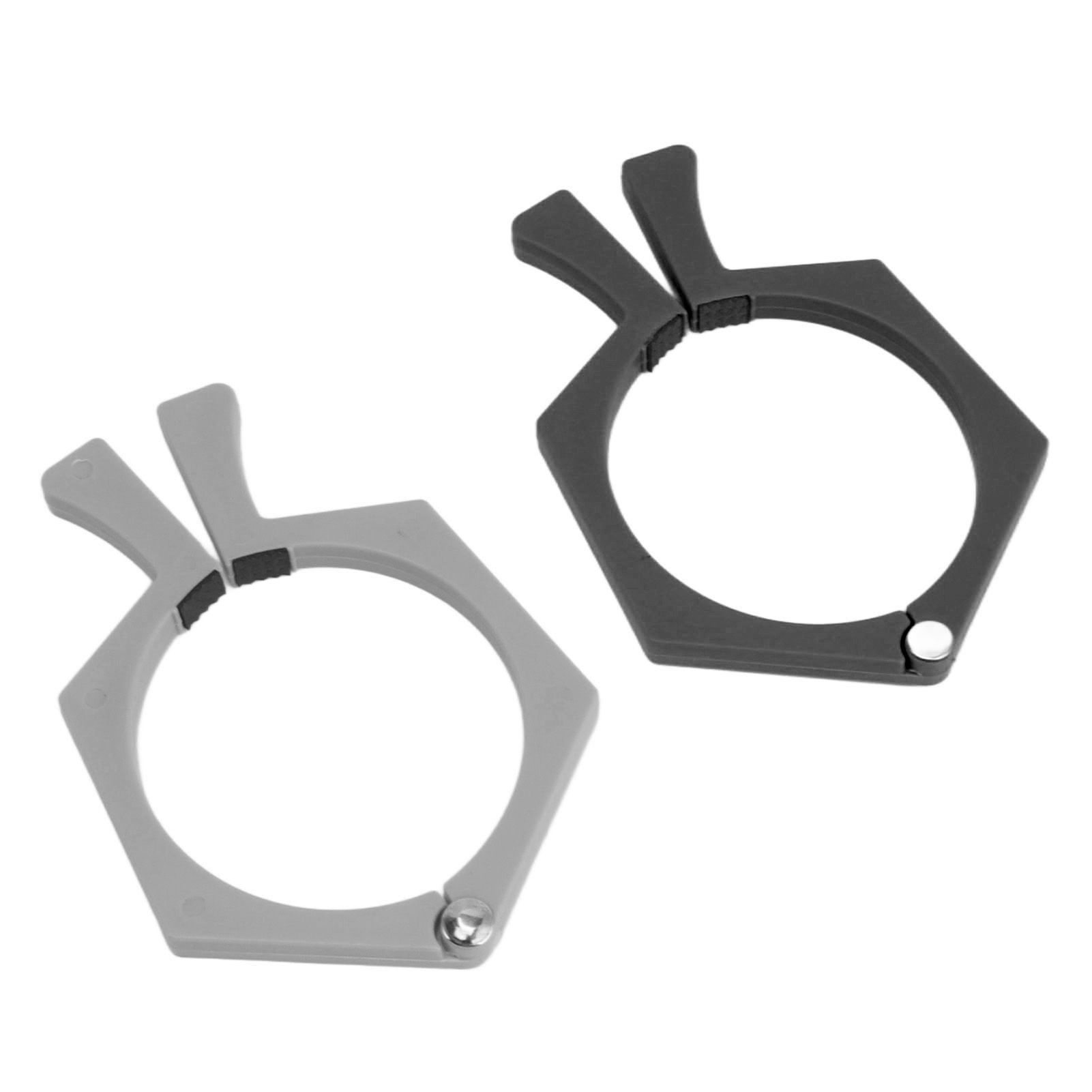 2PCS Sublimation Cup Clamp ABS Nonslip Tumbler Wrapping Clamp for Sublimation Paper Tumblers Black and Grey - Image 8