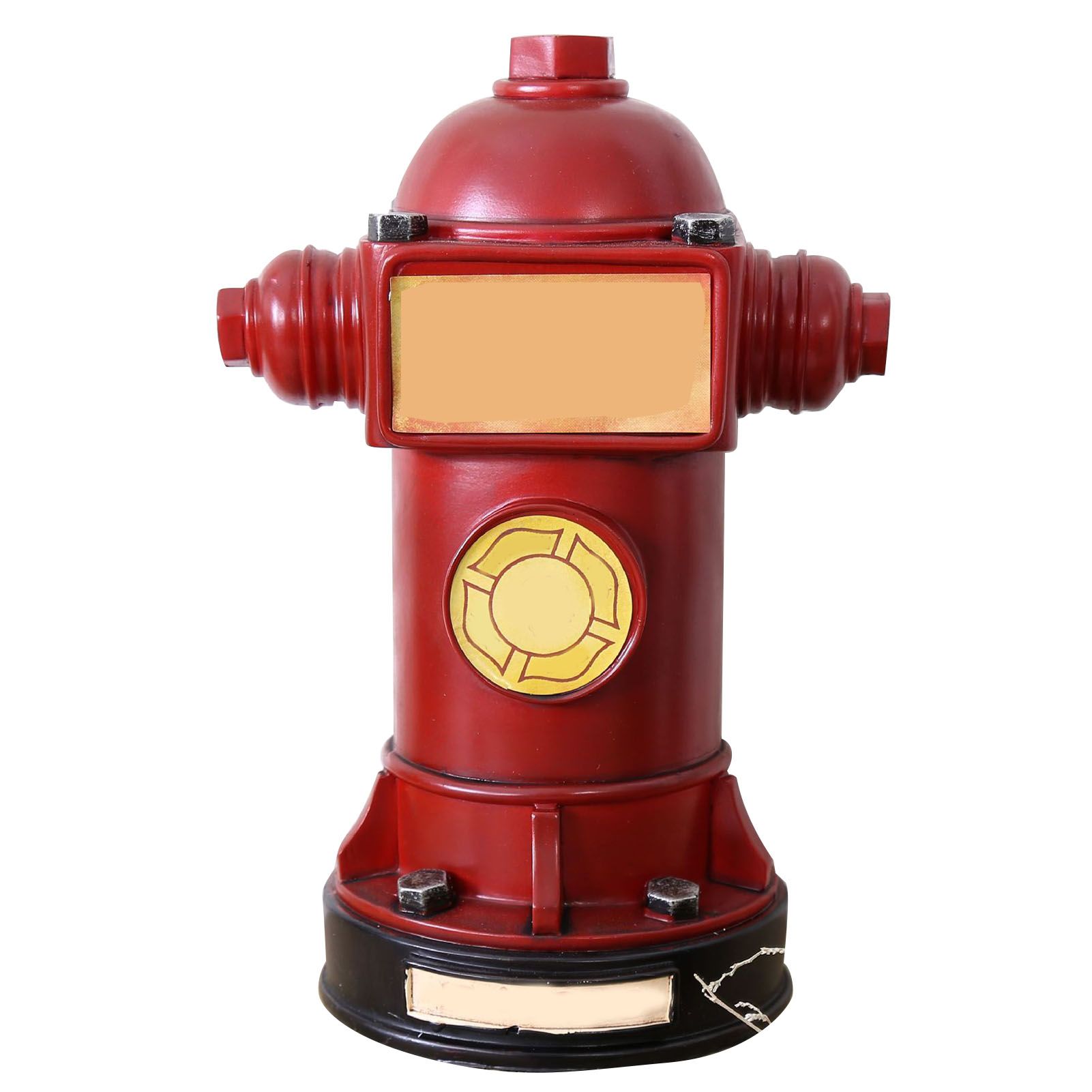 Piggy Bank Retro Fire Hydrant Piggy Bank Fire Hydrant Money Coins Box Unique Money Savings Jar Home Decoration Red - Image 1