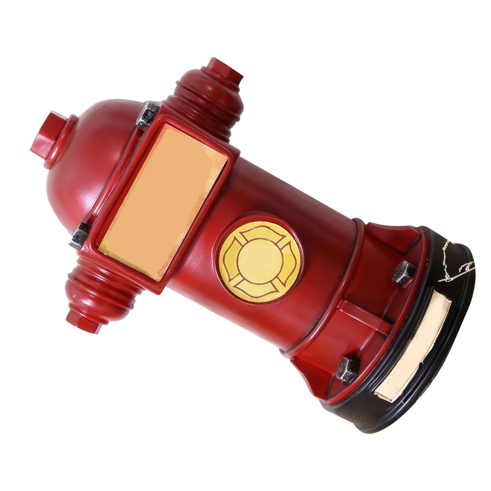 Piggy Bank Retro Fire Hydrant Piggy Bank Fire Hydrant Money Coins Box Unique Money Savings Jar Home Decoration Red - Image 2