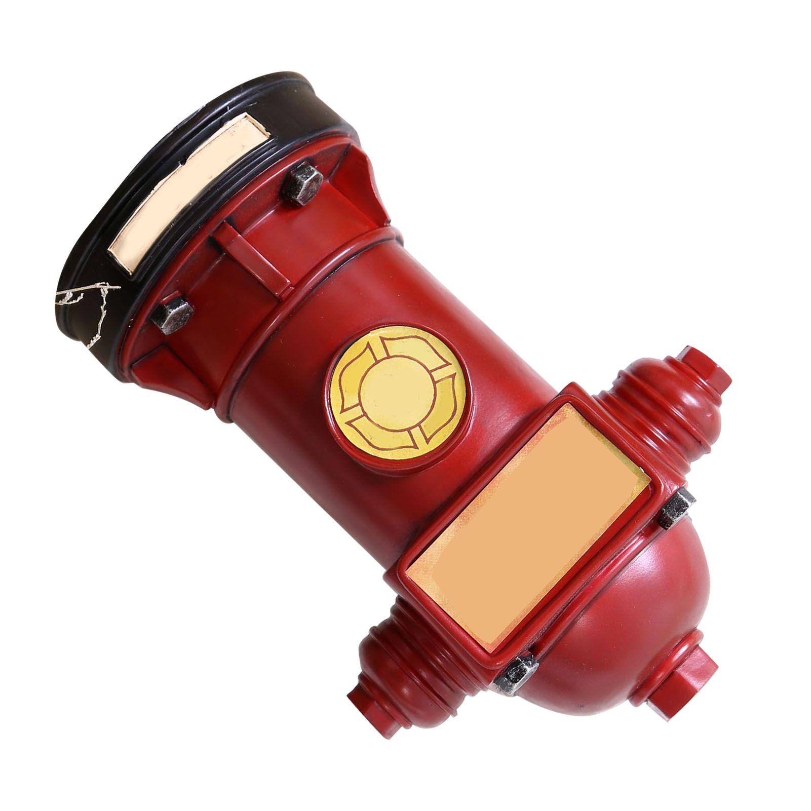 Piggy Bank Retro Fire Hydrant Piggy Bank Fire Hydrant Money Coins Box Unique Money Savings Jar Home Decoration Red - Image 4
