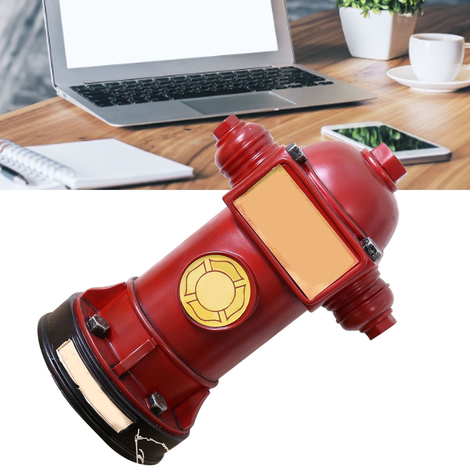 Piggy Bank Retro Fire Hydrant Piggy Bank Fire Hydrant Money Coins Box Unique Money Savings Jar Home Decoration Red - Image 6