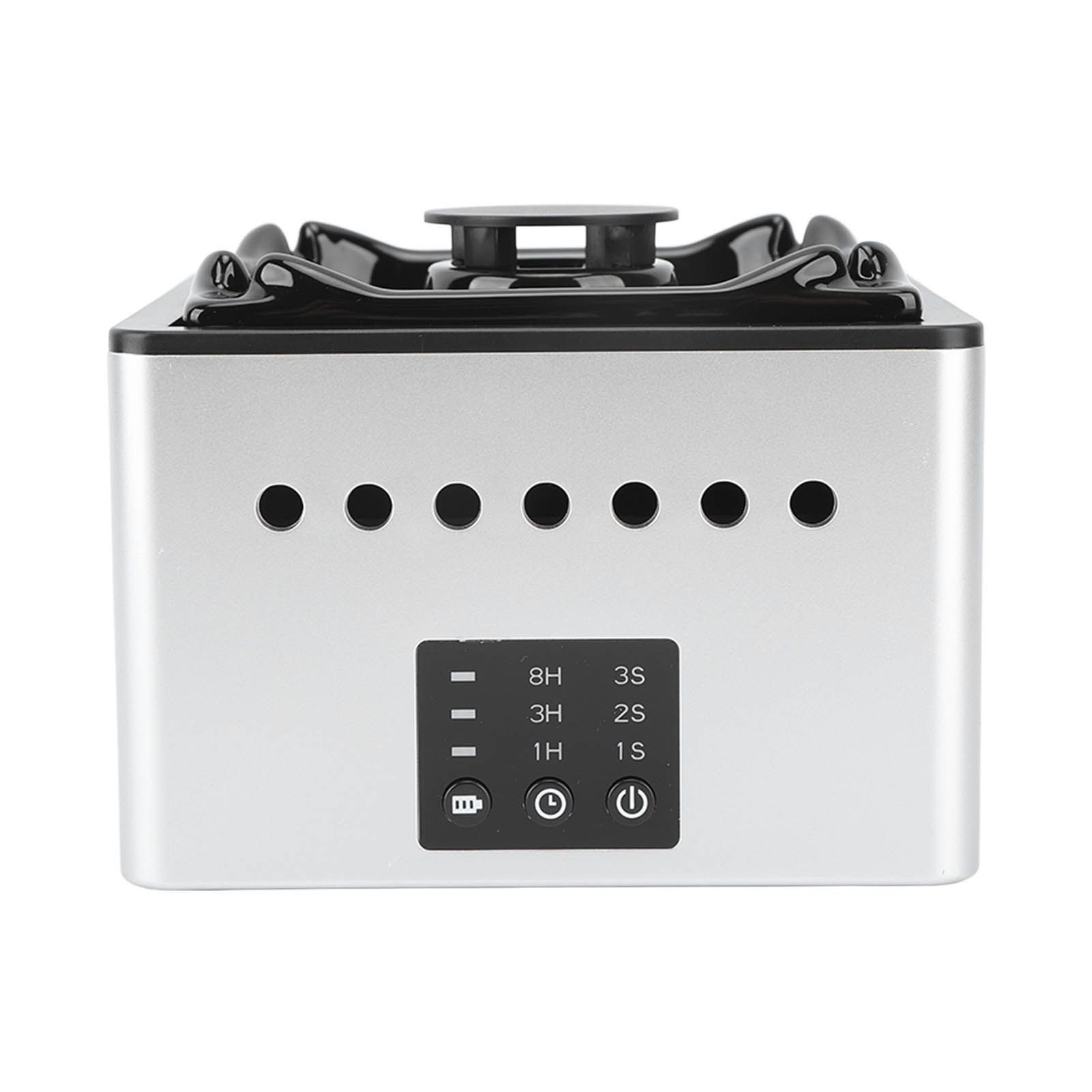 Smokeless Ashtray Air Purifier Function Negative Ion USB Charge 8000mAh Battery Smoke Grabber for Family Office Bar Black - Image 2