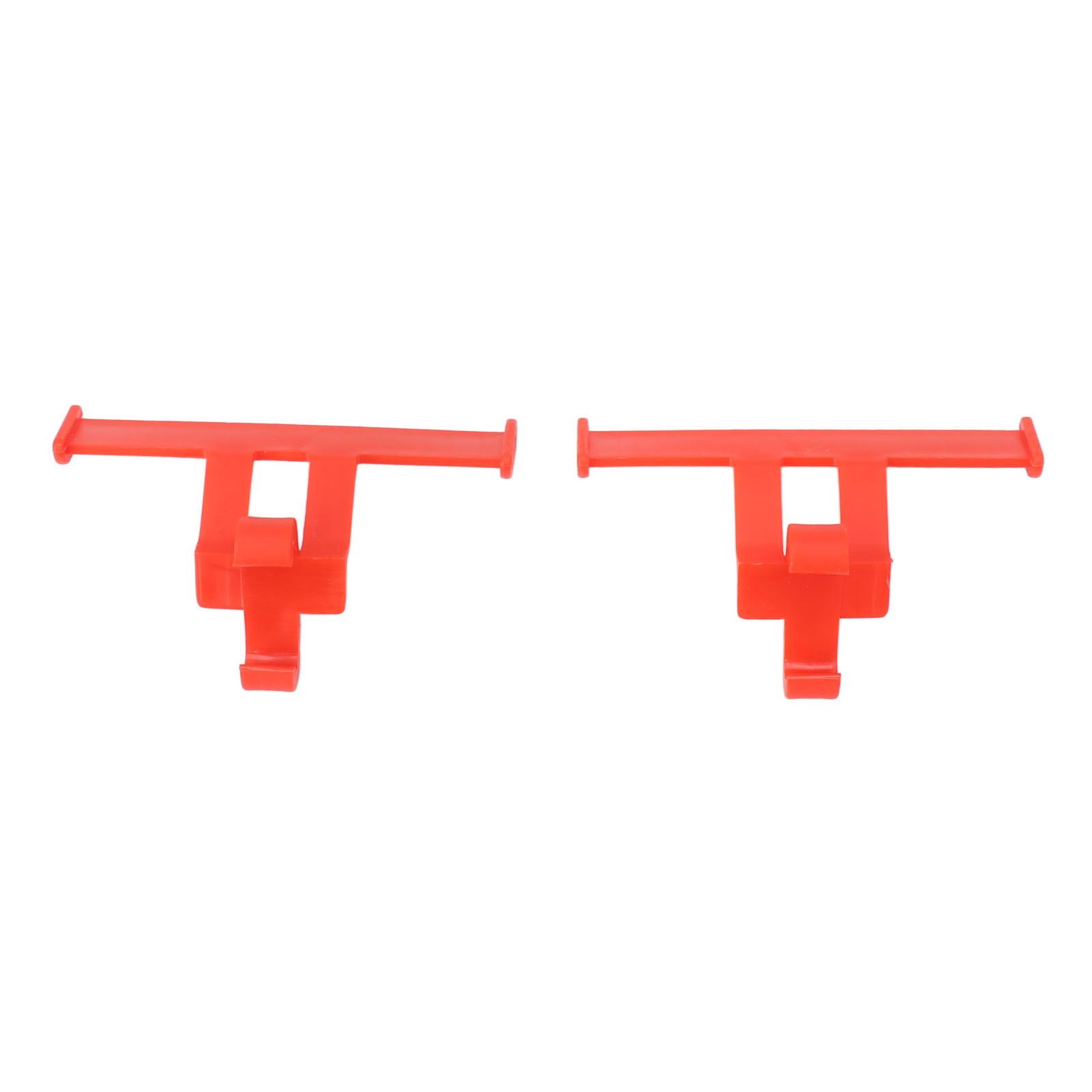 1 Pair Clogs Shoes Tail Wing Decor ABS Slippers Tail Fin Decoration Pendant Ornament Red - Image 1