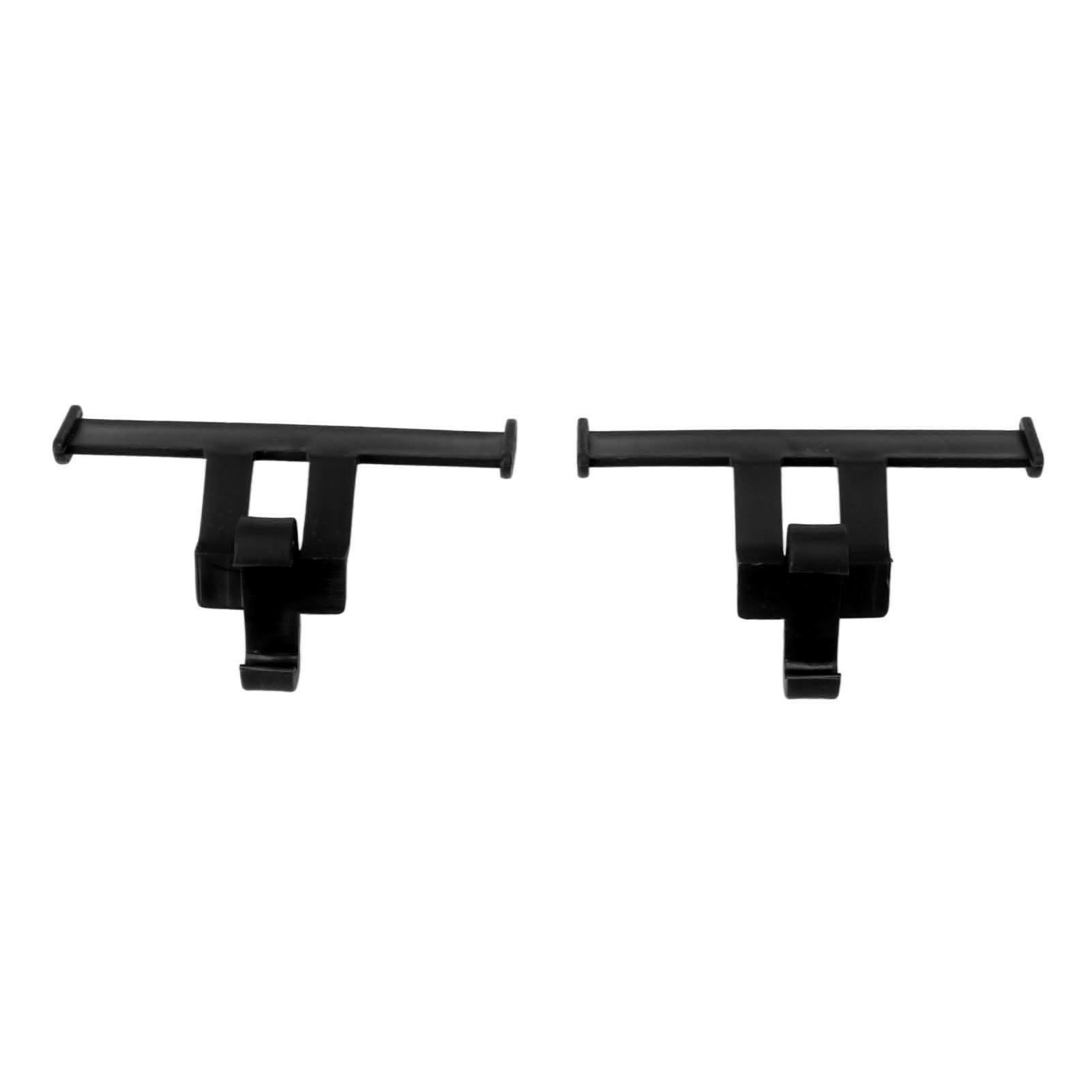 1 Pair Clogs Shoes Tail Wing Decor ABS Slippers Tail Fin Decoration Pendant Ornament Black - Image 1