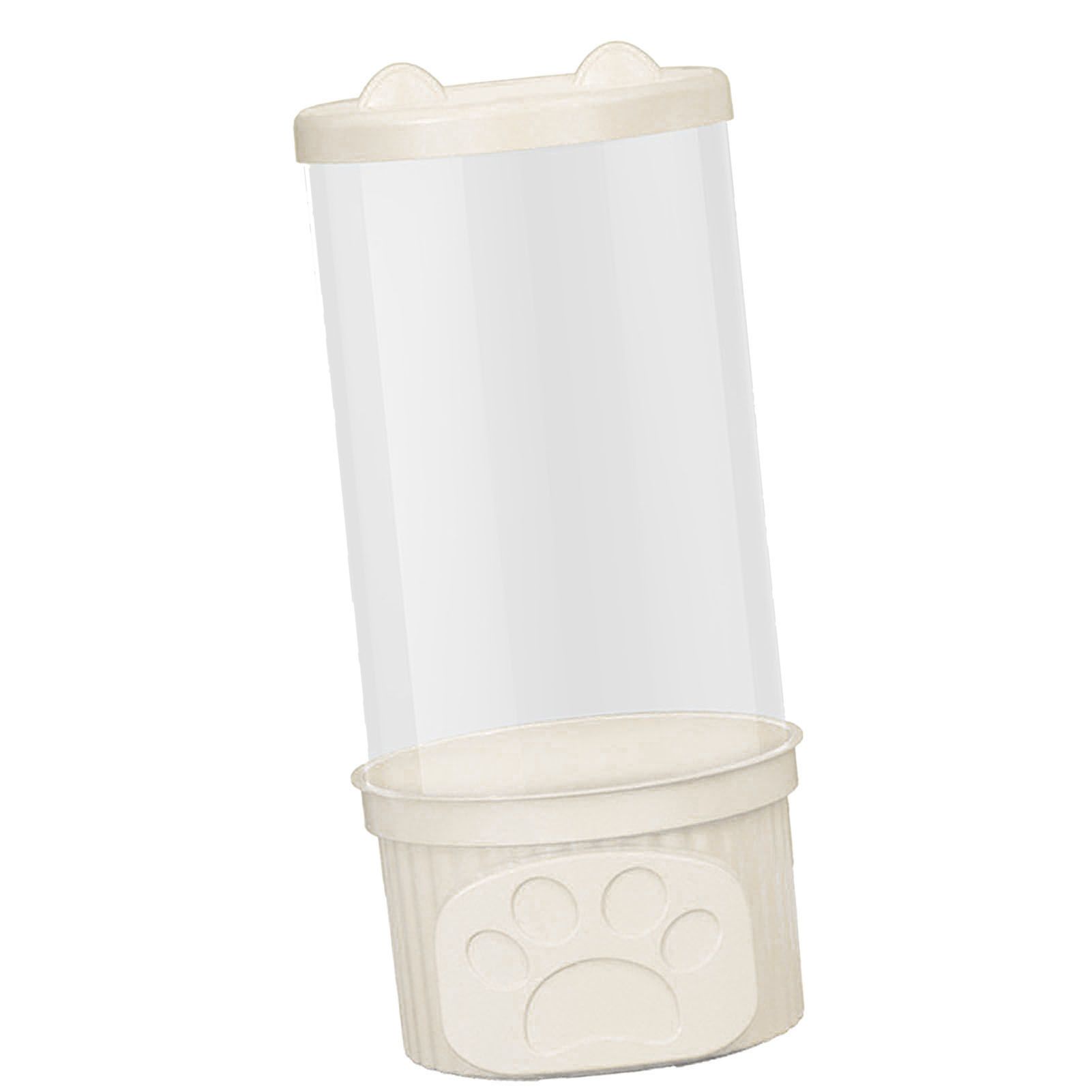 Toy Storage Container PET Transparent Cylinder Plush Toy Display Bucket with PP Lid for Home Organization White - Image 4