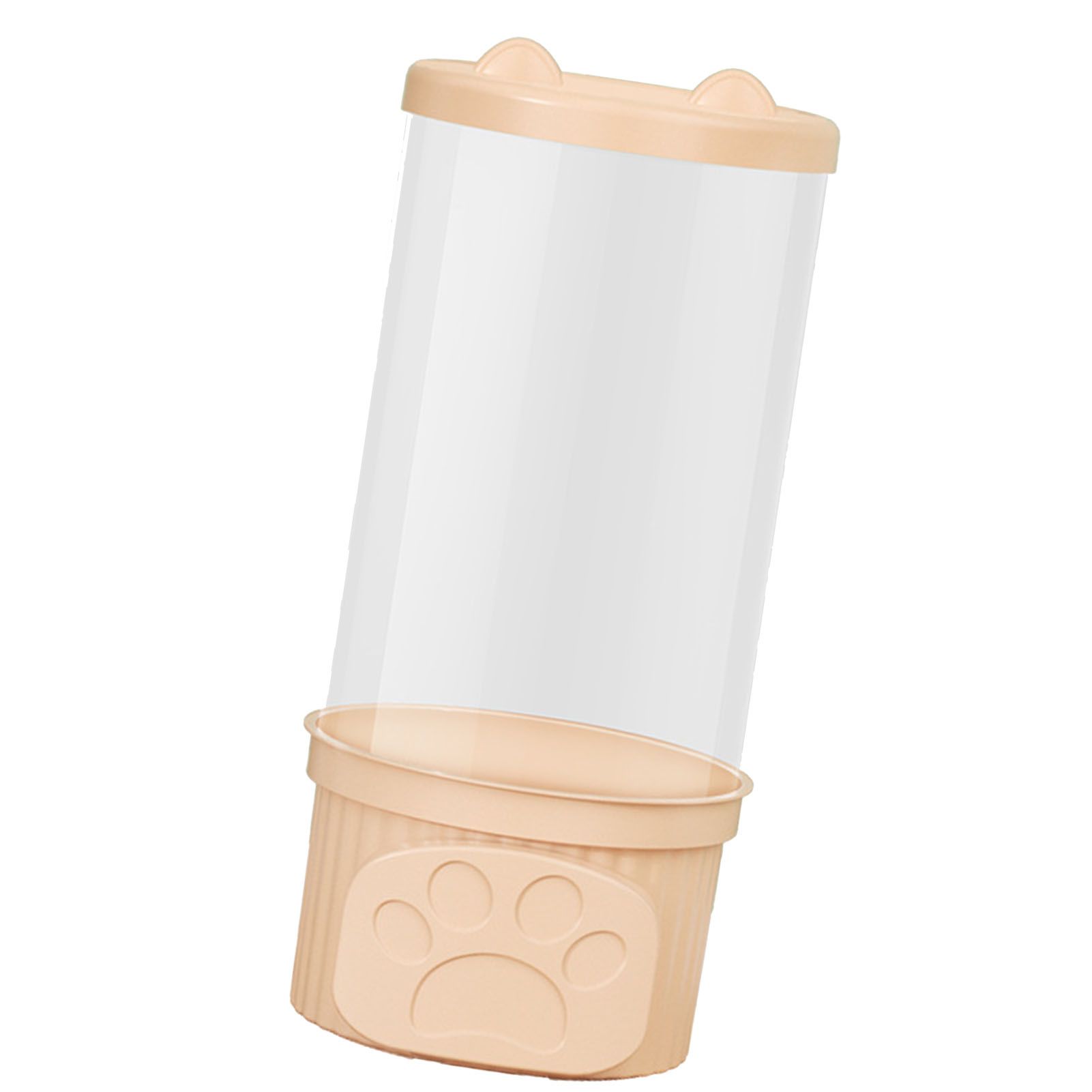 Toy Storage Container PET Transparent Cylinder Plush Toy Display Bucket with PP Lid for Home Organization Pink - Image 2