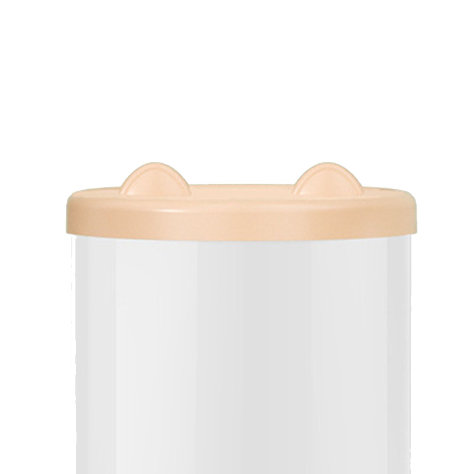 Toy Storage Container PET Transparent Cylinder Plush Toy Display Bucket with PP Lid for Home Organization Pink - Image 7