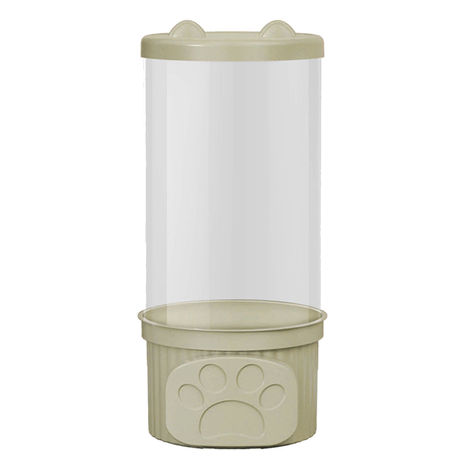 Toy Storage Container PET Transparent Cylinder Plush Toy Display Bucket with PP Lid for Home Organization Green - Image 1