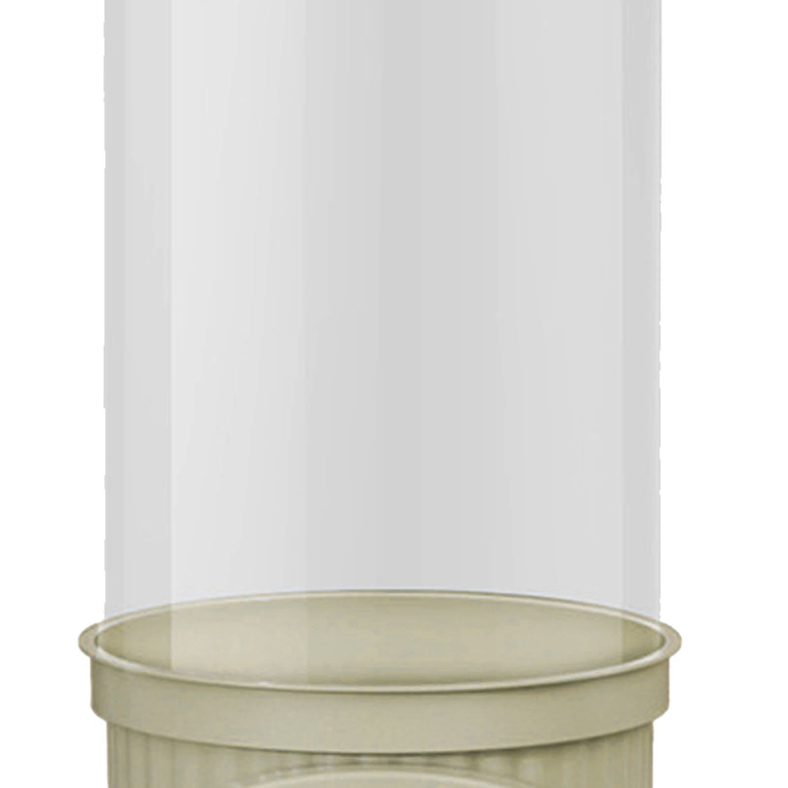 Toy Storage Container PET Transparent Cylinder Plush Toy Display Bucket with PP Lid for Home Organization Green - Image 8