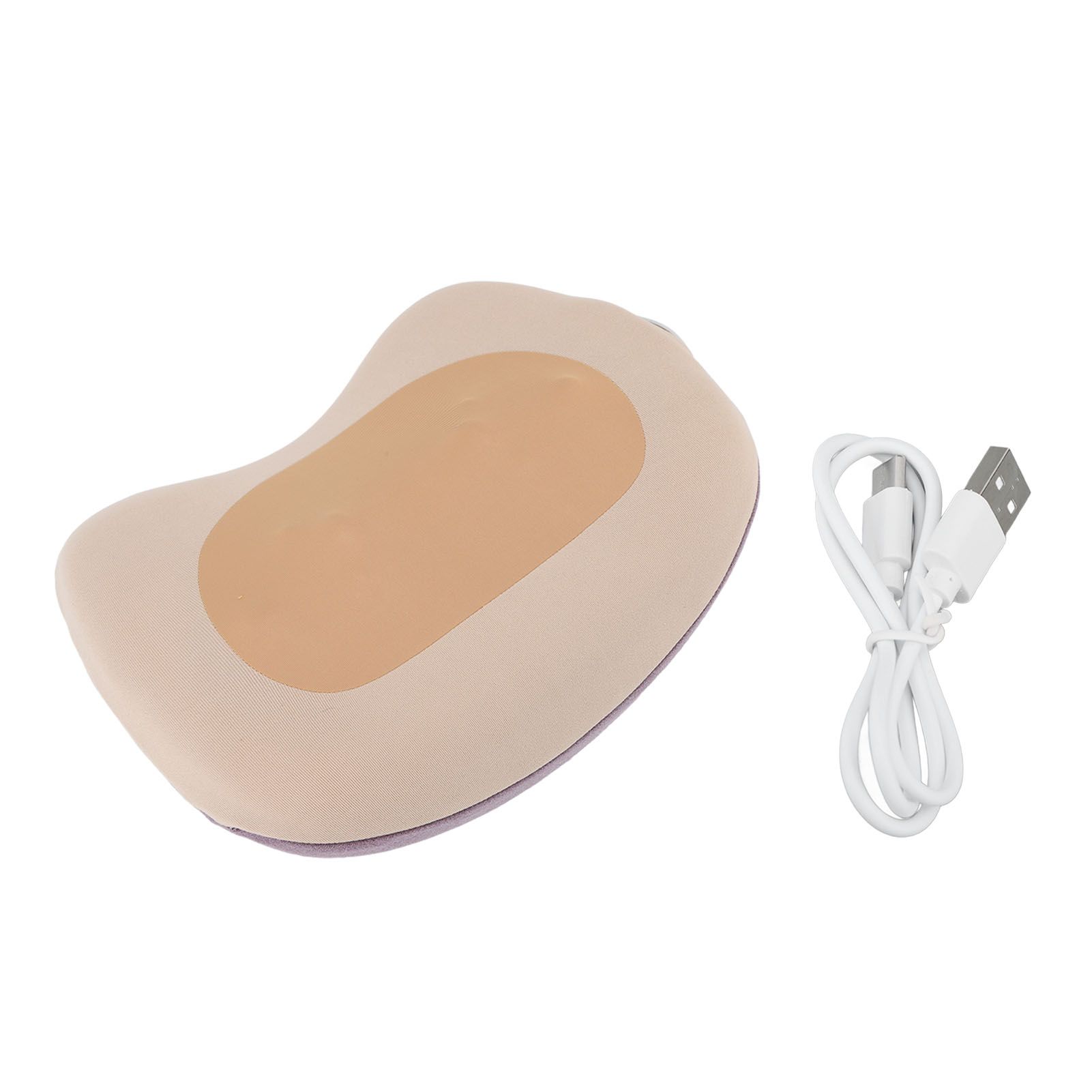 Yellow Back Pillow Massager Multifunctional Heart Shape Deep Tissue Massage Pillow Portable Electric Massage Pillow for Home Car Office - Image 1