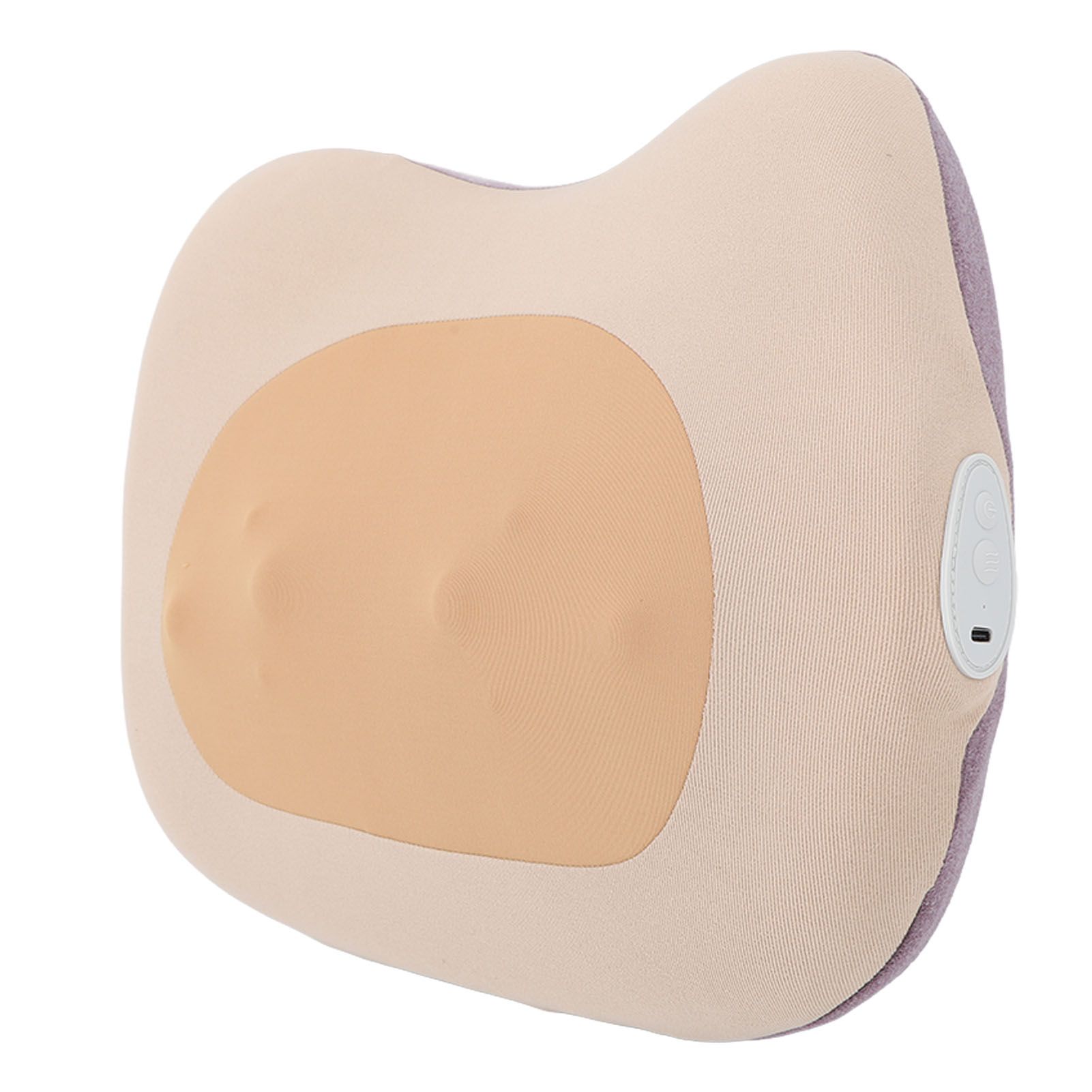 Yellow Back Pillow Massager Multifunctional Heart Shape Deep Tissue Massage Pillow Portable Electric Massage Pillow for Home Car Office - Image 3