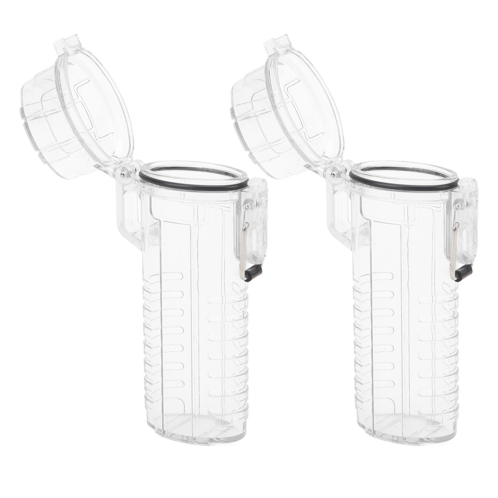 2Pcs Lighter Case Waterproof Lighter Storage Container Plastic for Outdoor Camping Hiking Transparent - Image 4