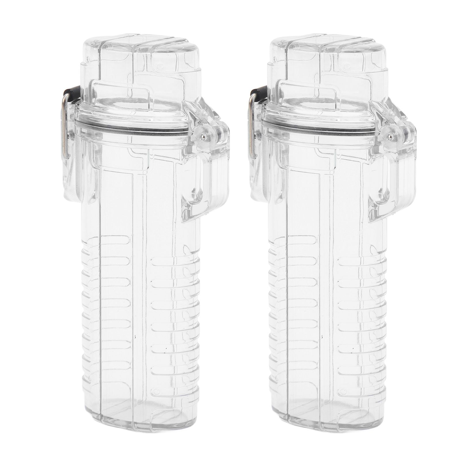 2Pcs Lighter Case Waterproof Lighter Storage Container Plastic for Outdoor Camping Hiking Transparent - Image 5
