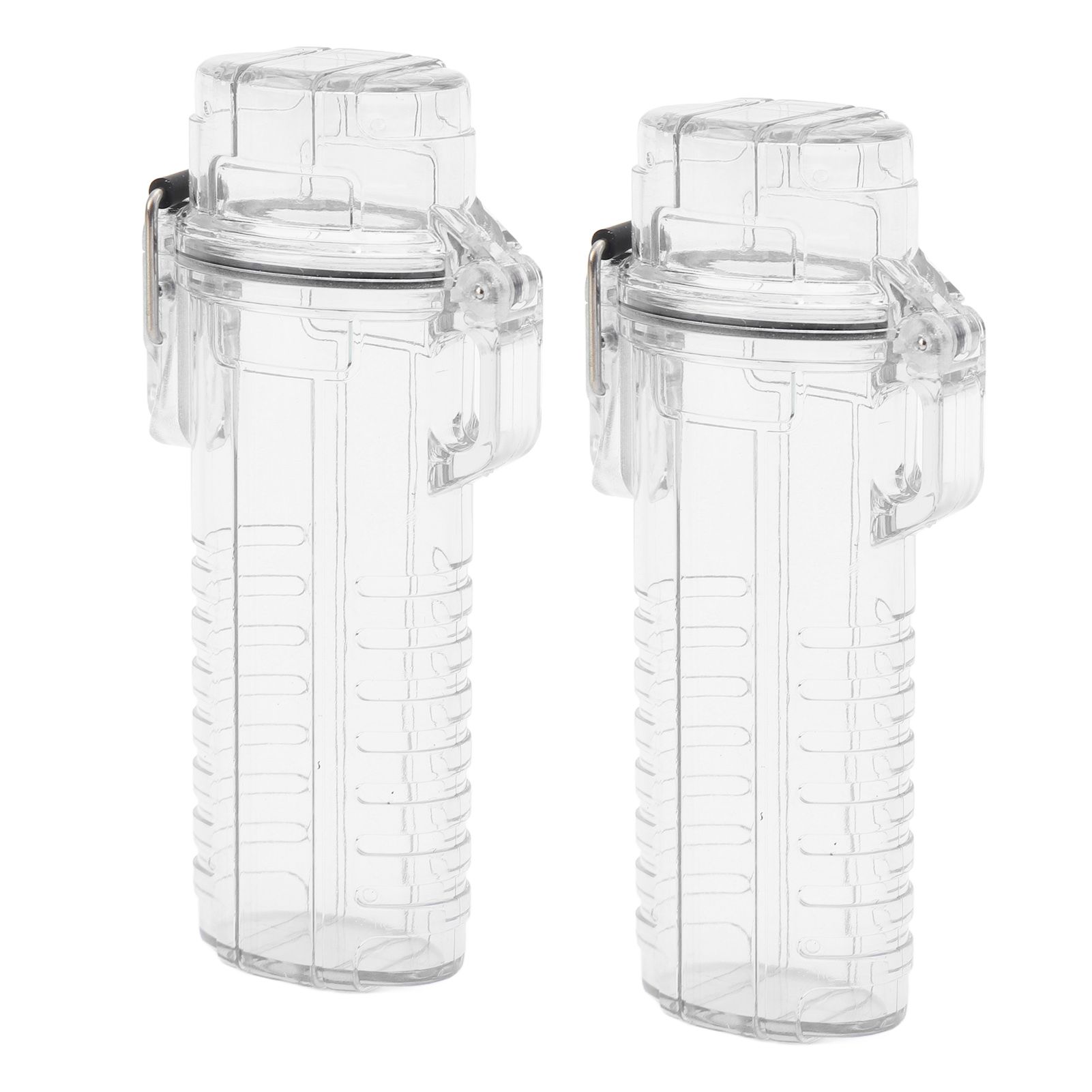 2Pcs Lighter Case Waterproof Lighter Storage Container Plastic for Outdoor Camping Hiking Transparent - Image 6