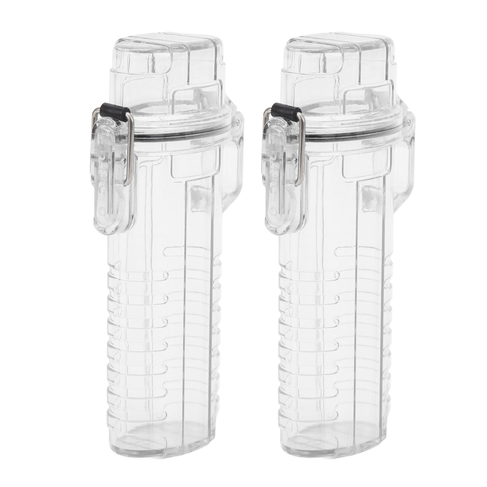 2Pcs Lighter Case Waterproof Lighter Storage Container Plastic for Outdoor Camping Hiking Transparent - Image 7