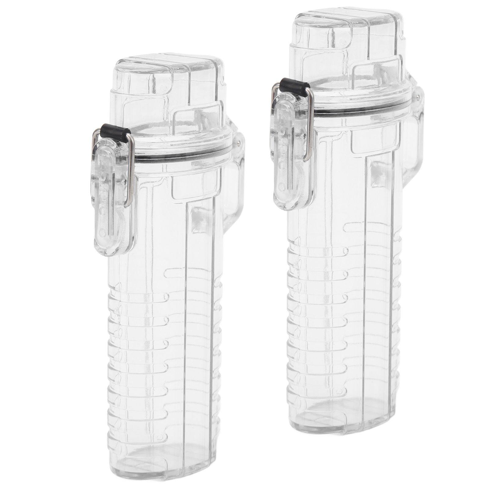 2Pcs Lighter Case Waterproof Lighter Storage Container Plastic for Outdoor Camping Hiking Transparent - Image 8