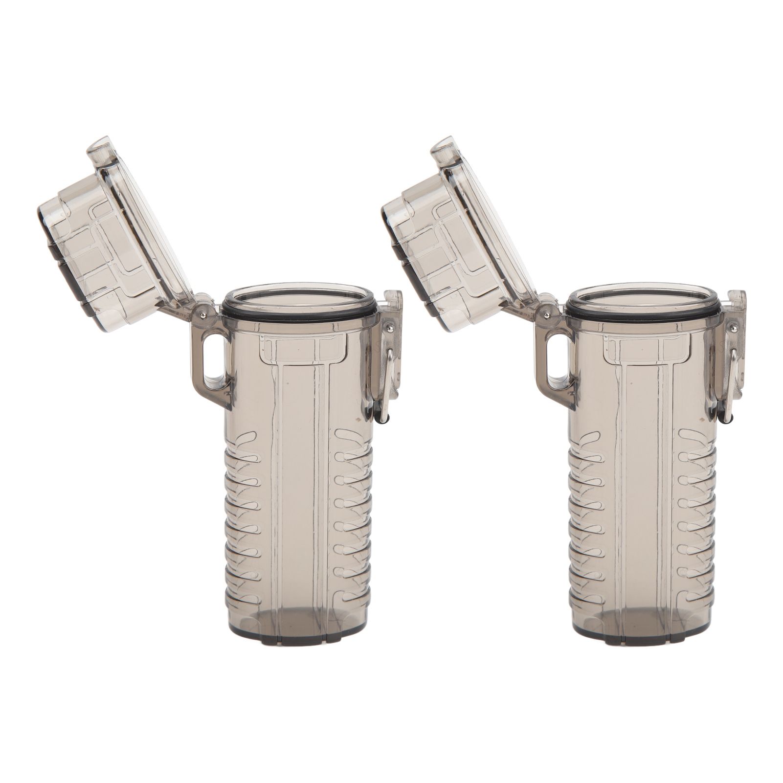 2Pcs Lighter Case Waterproof Lighter Storage Container Plastic for Outdoor Camping Hiking Transparent Black - Image 7