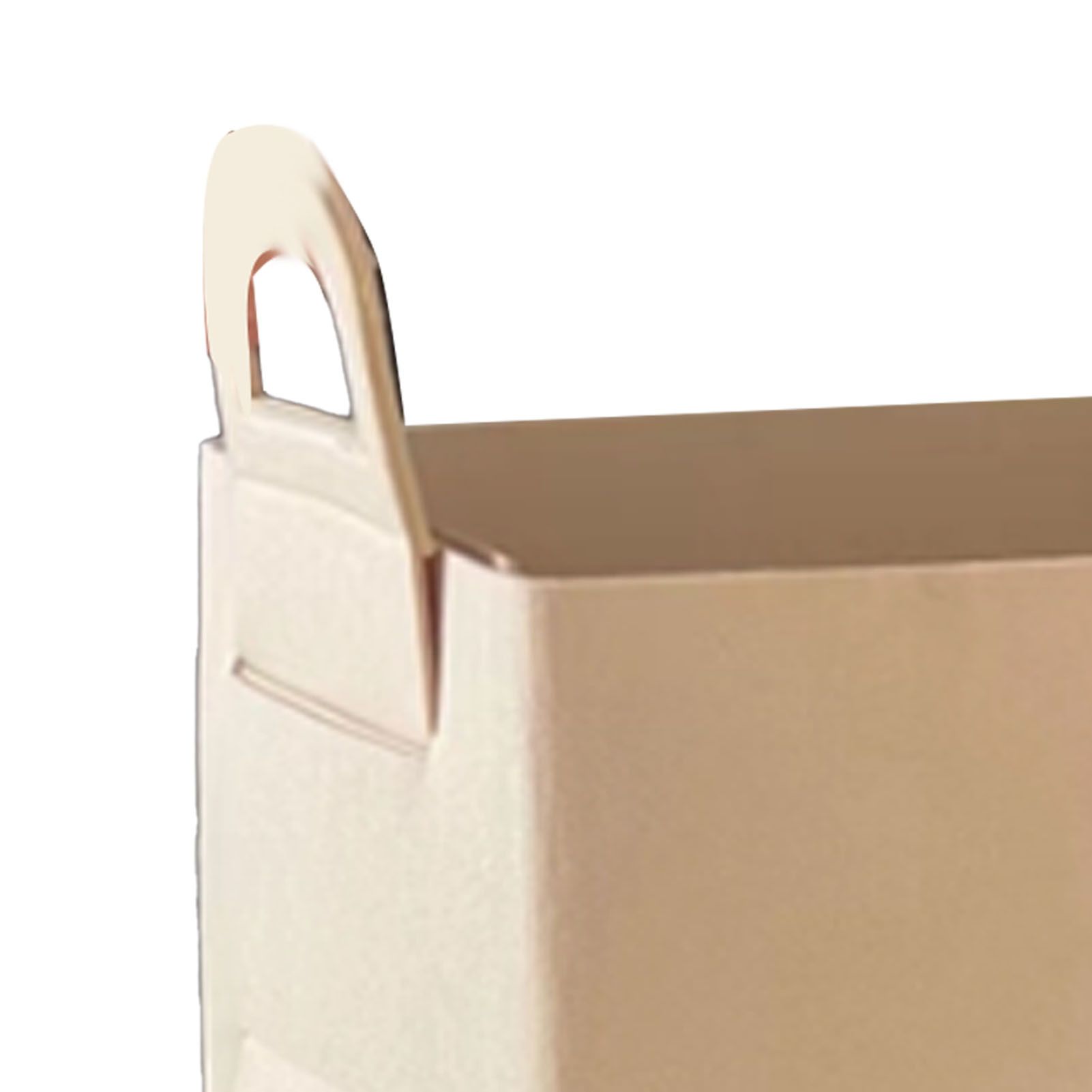 Felt Storage Basket with Handles Foldable Laundry Snacks Toys Clothes Bin for Home Desktop Bear Pattern Beige - Image 7