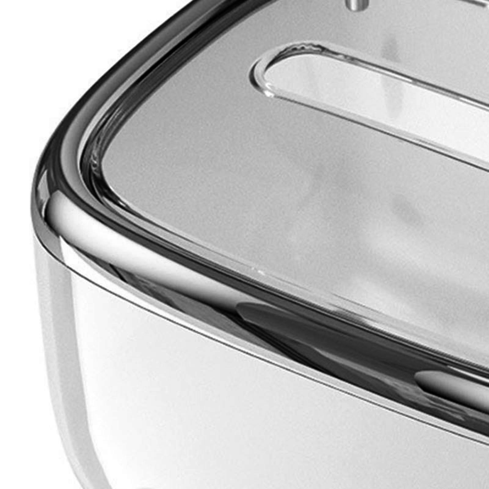Tissue Box Transparent Napkin Box Simple Creative Storage Box Fixed Lid Paper Organizer Black - Image 7