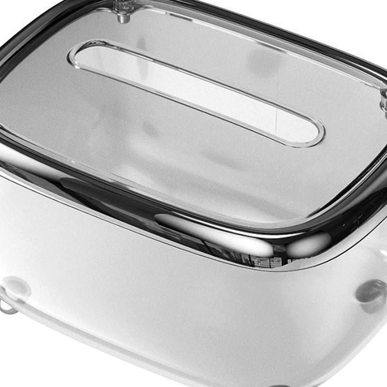 Tissue Box Transparent Napkin Box Simple Creative Storage Box Fixed Lid Paper Organizer Black - Image 8