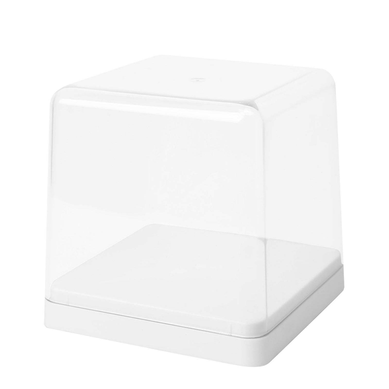 Figures Display Storage Case Transparent Cover Dustproof Stackable Figure Collection Box White - Image 1