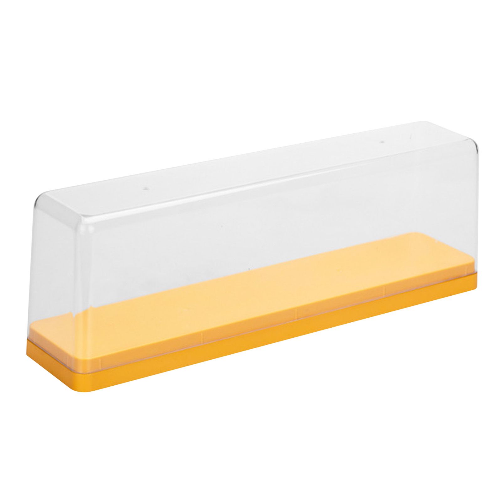 Action Figure Storage Box Dustproof Stackable Transparent Cartoon Figure Doll Display Case Yellow - Image 3