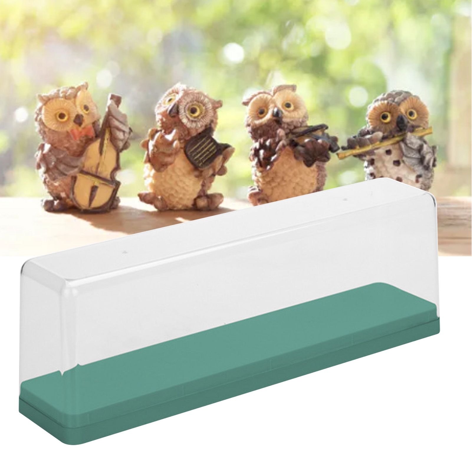 Action Figure Storage Box Dustproof Stackable Transparent Cartoon Figure Doll Display Case Green - Image 6