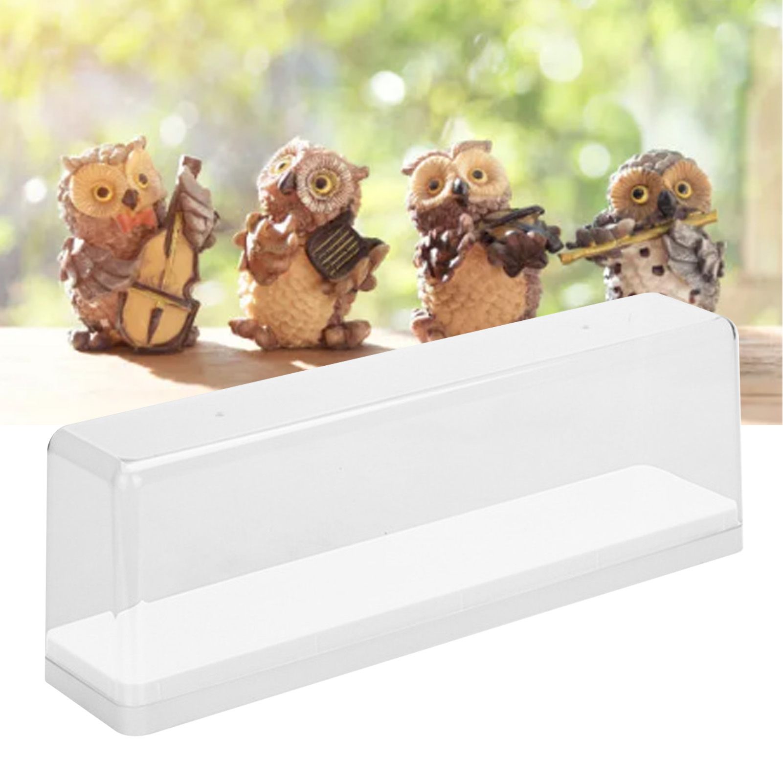 Action Figure Storage Box Dustproof Stackable Transparent Cartoon Figure Doll Display Case White - Image 6