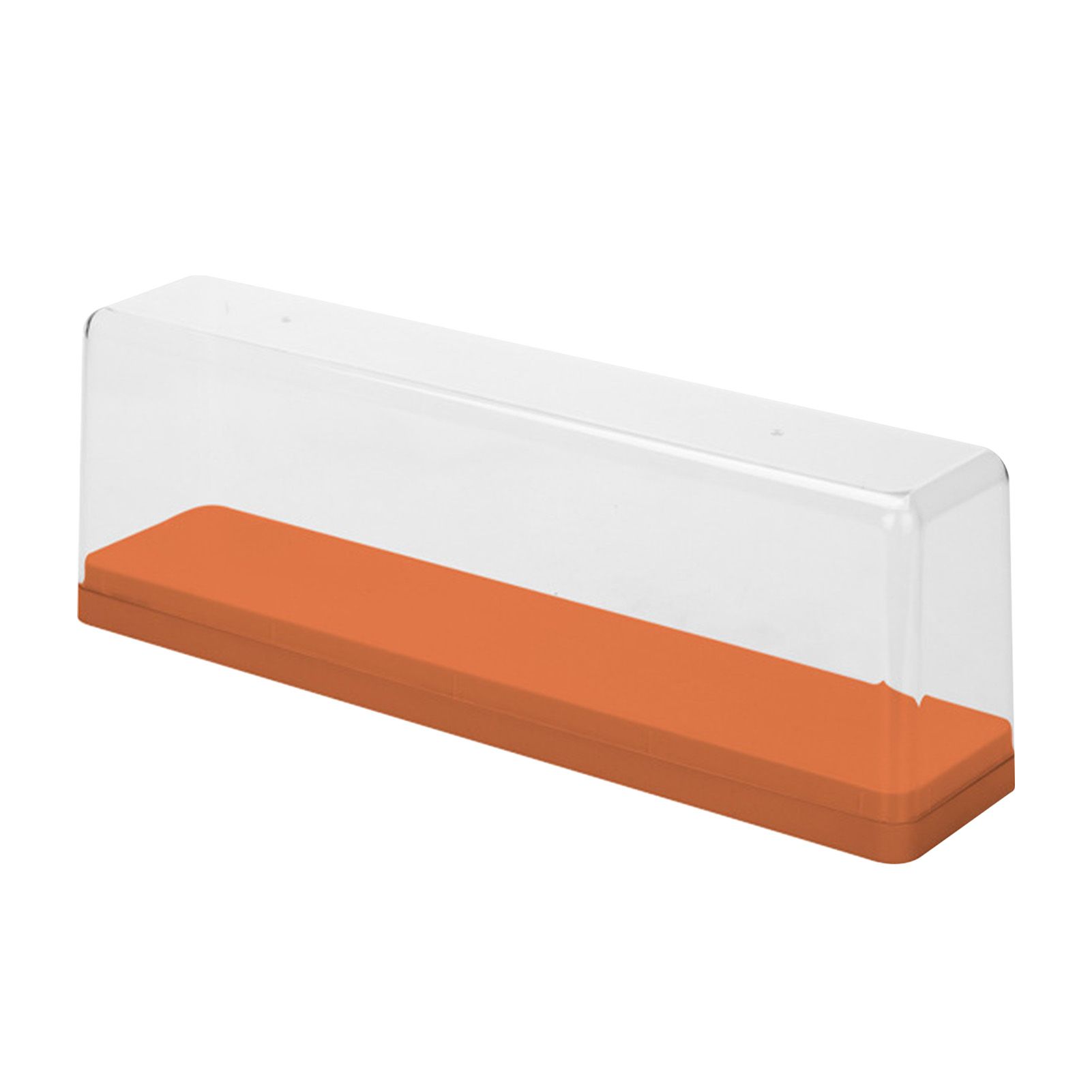 Action Figure Storage Box Dustproof Stackable Transparent Cartoon Figure Doll Display Case Orange - Image 1