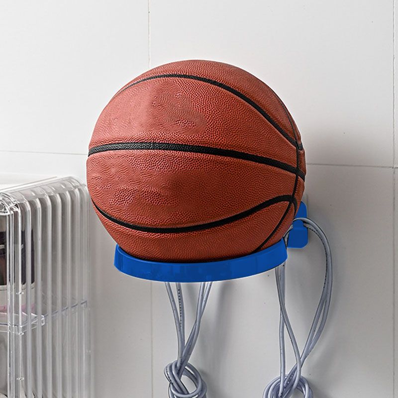 Soccer Ball Wall Mount Display Holder Plastic Football Storage Rack Basketball Supplies Blue - Image 5
